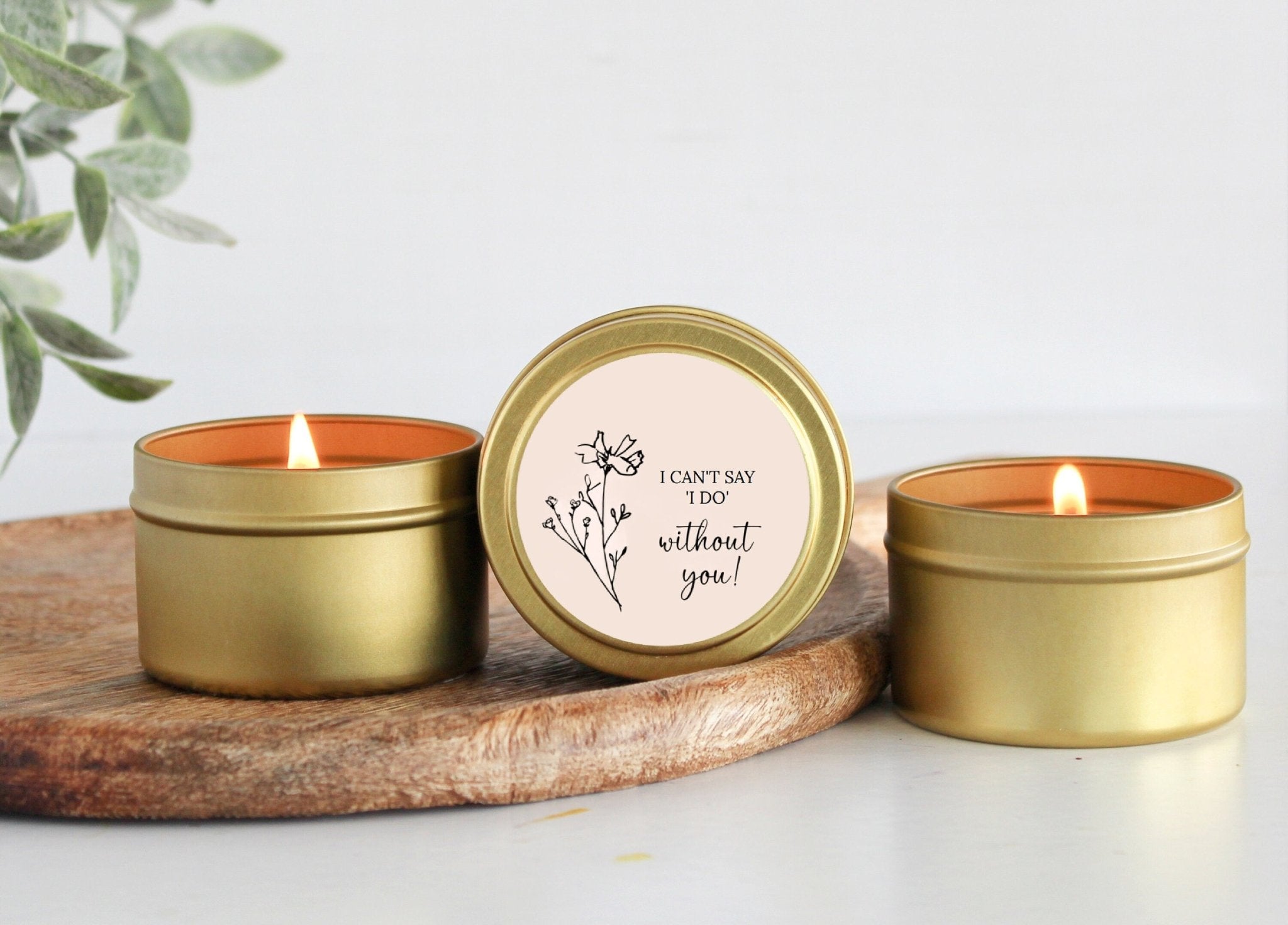 I Can't Say I Do Without You Tins - The Dancing Wick