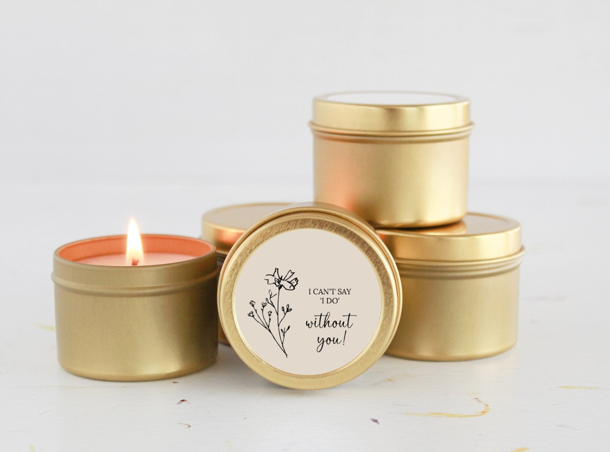 I Can't Say I Do Without You Tins - The Dancing Wick