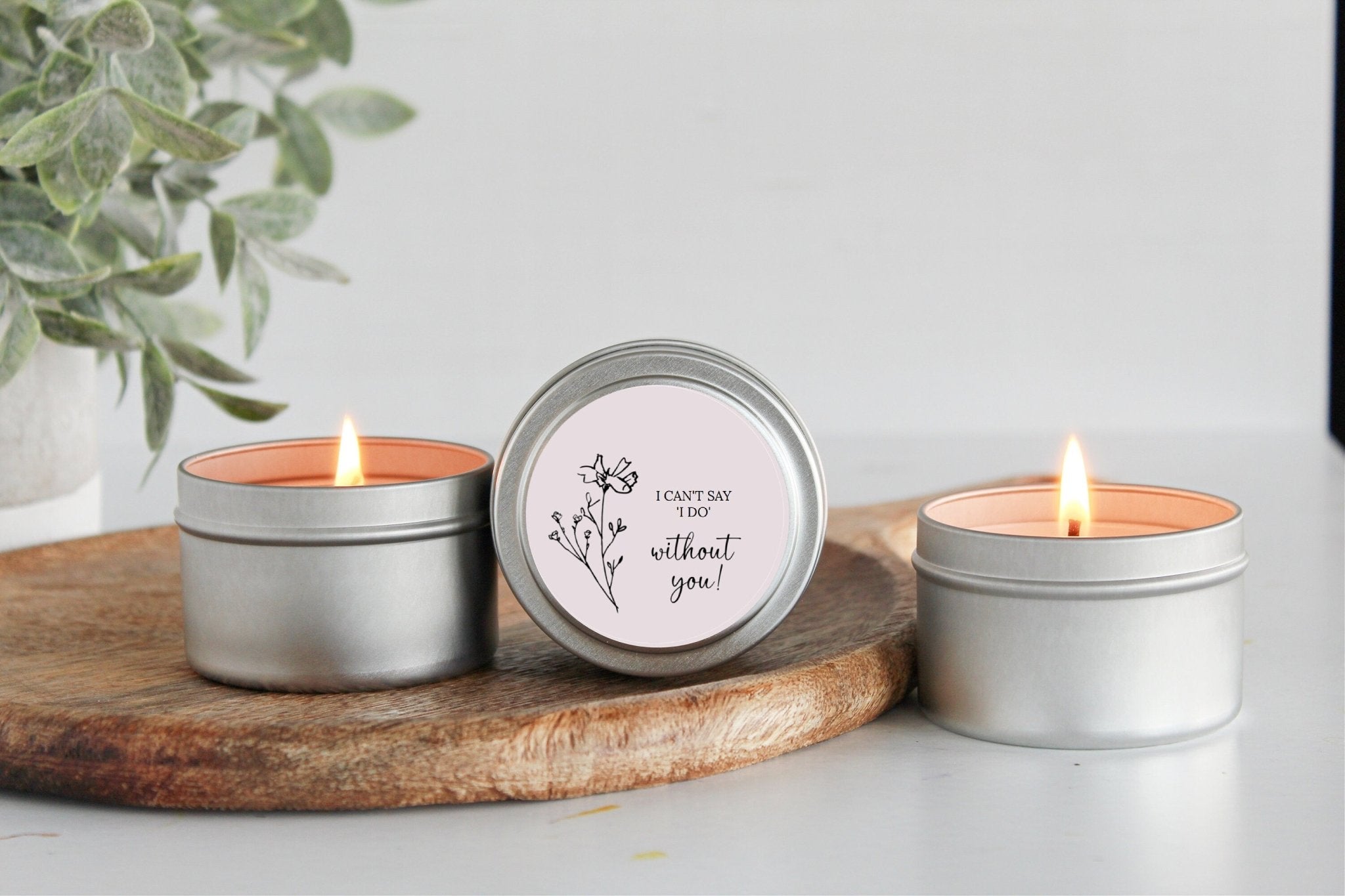 I Can't Say I Do Without You Tins - The Dancing Wick
