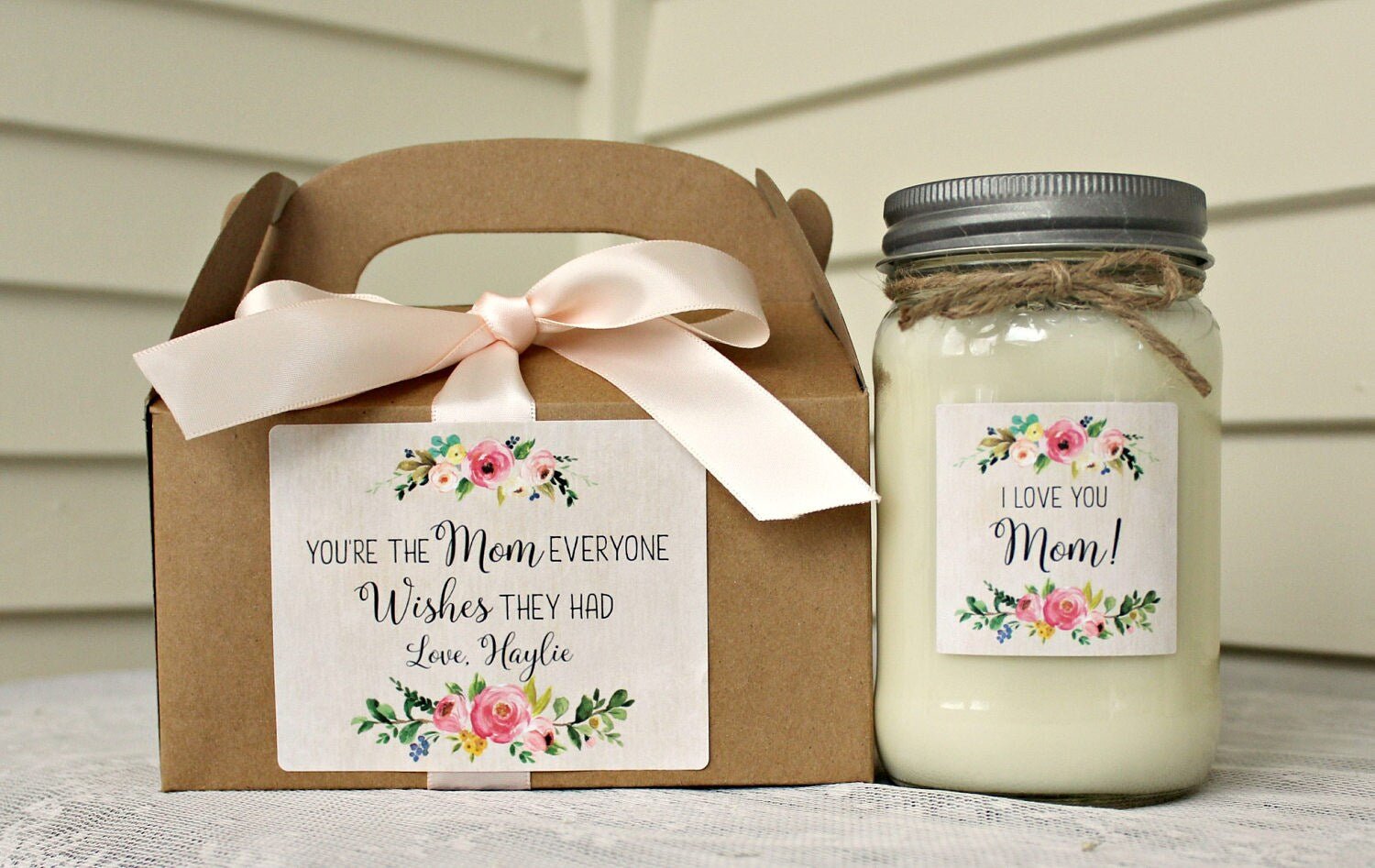 I Love You Mom Candle - The Dancing Wick