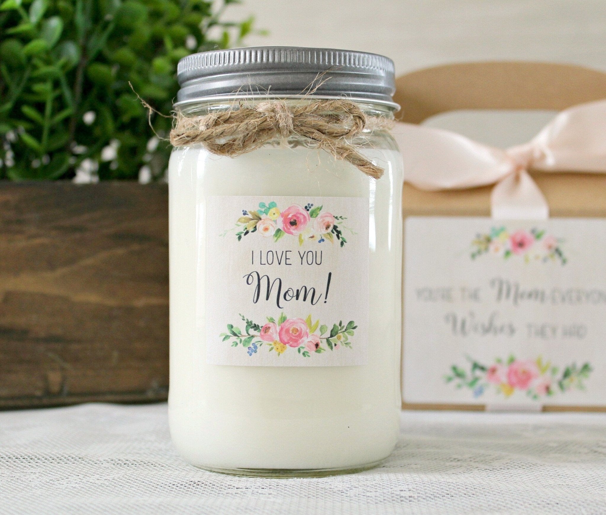 I Love You Mom Candle - The Dancing Wick