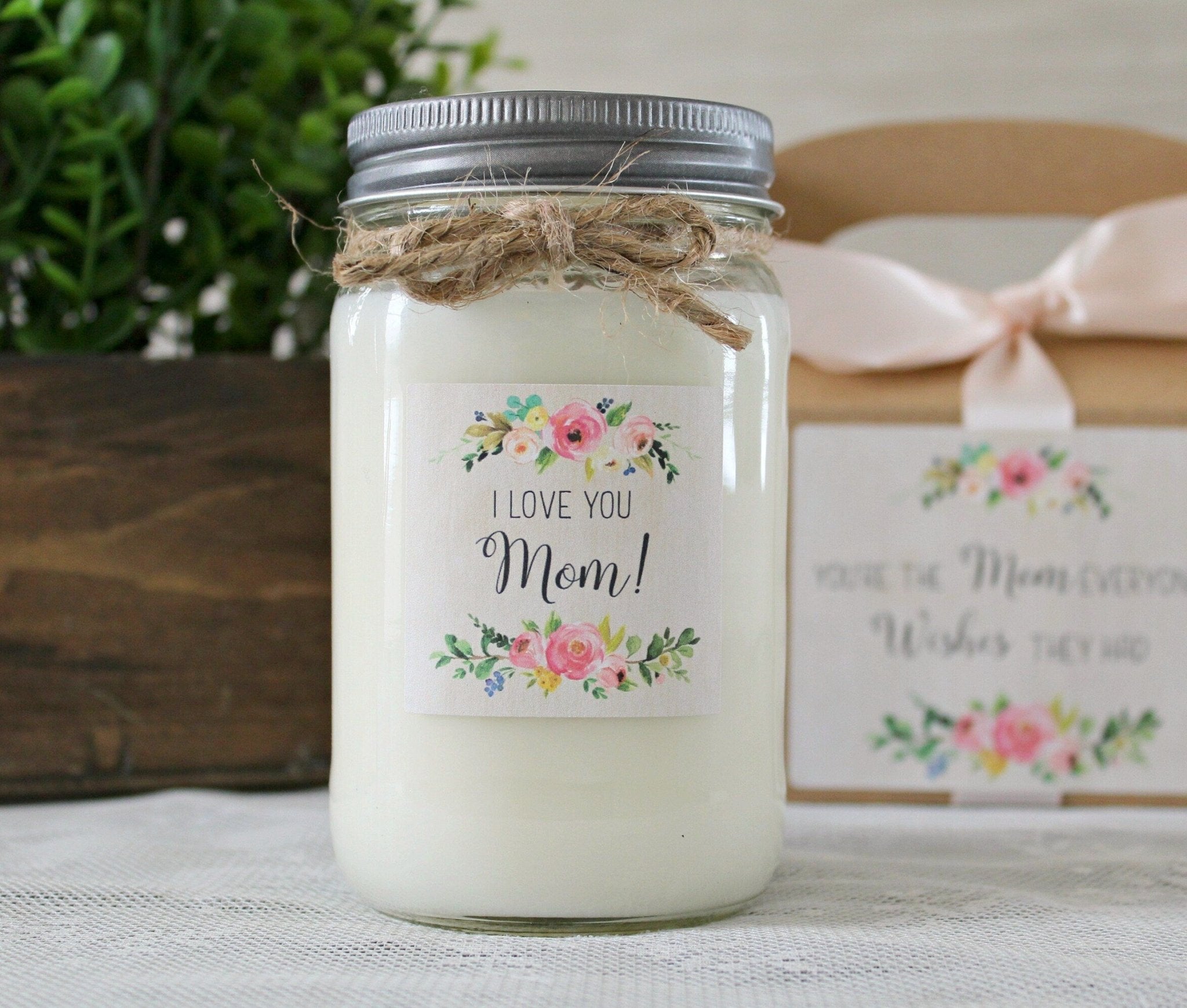 I Love You Mom Candle - The Dancing Wick