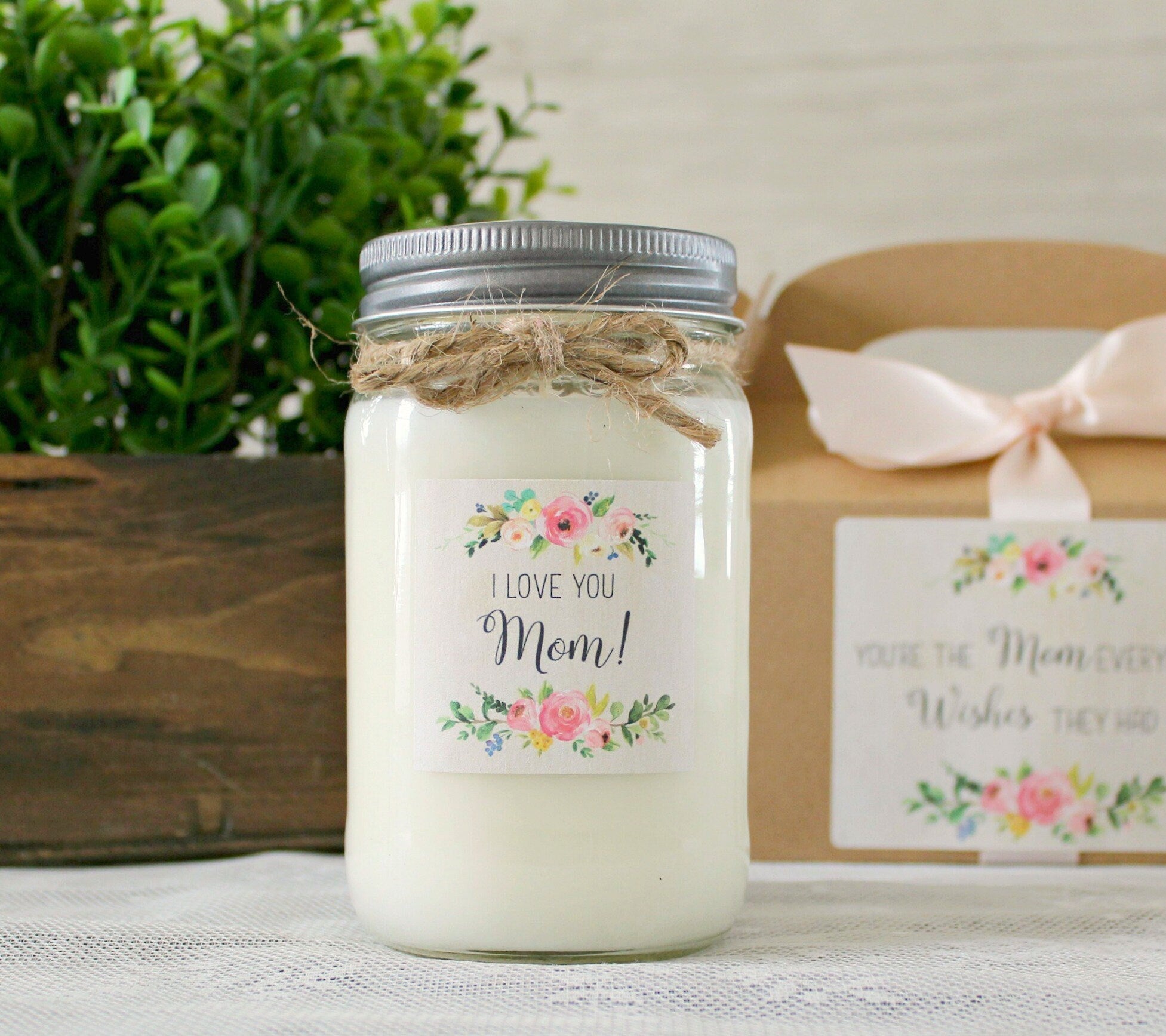 I Love You Mom Candle - The Dancing Wick