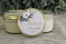 Evergreen & White Floral Favor