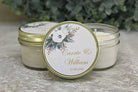 Evergreen & White Floral Favor