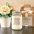 Sister Gift Candle / Personalized Sister Gift / 16 oz Soy Candle / Personalized Gift for her / Sisters are like angels /