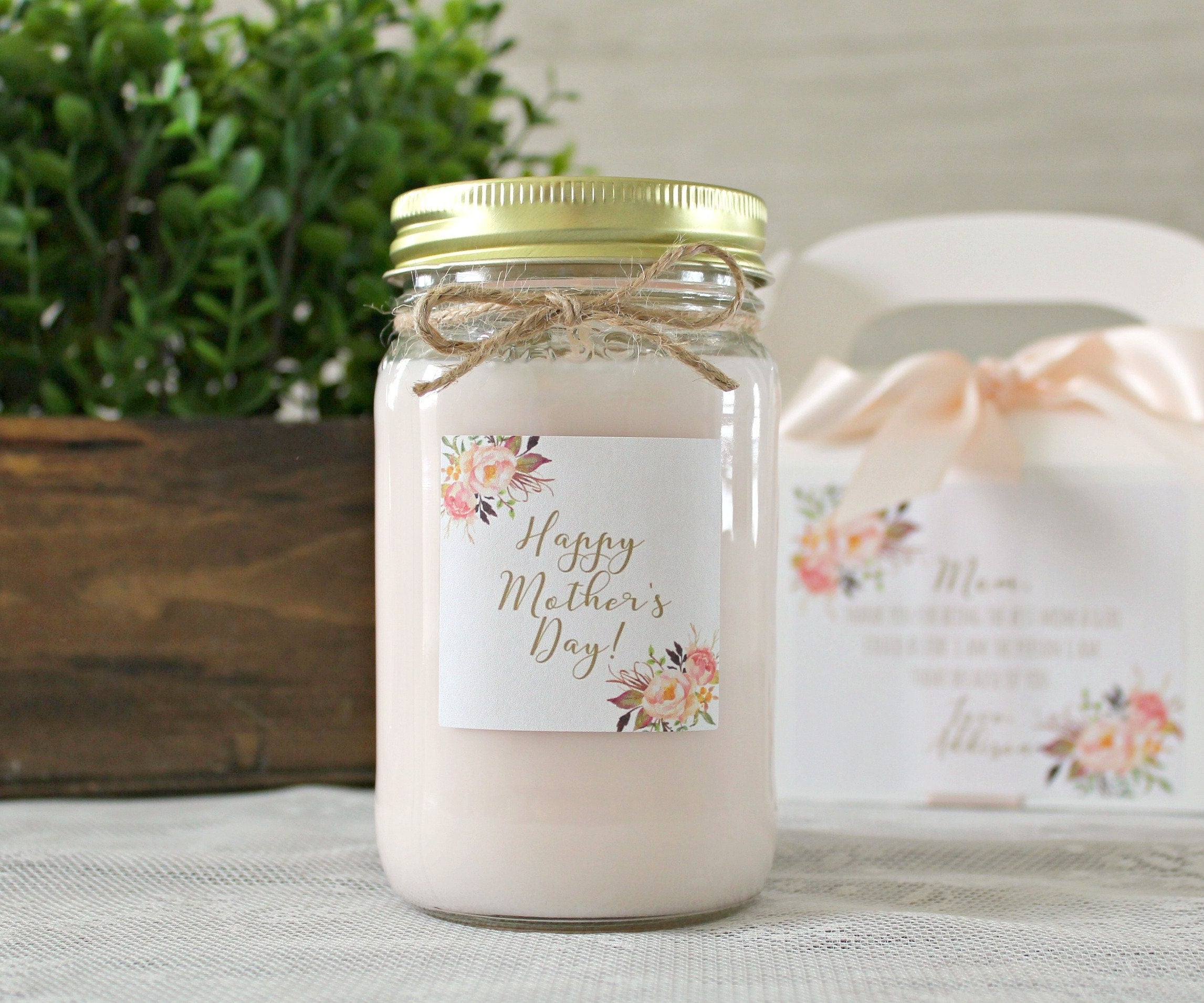Happy Mothers Day Candle