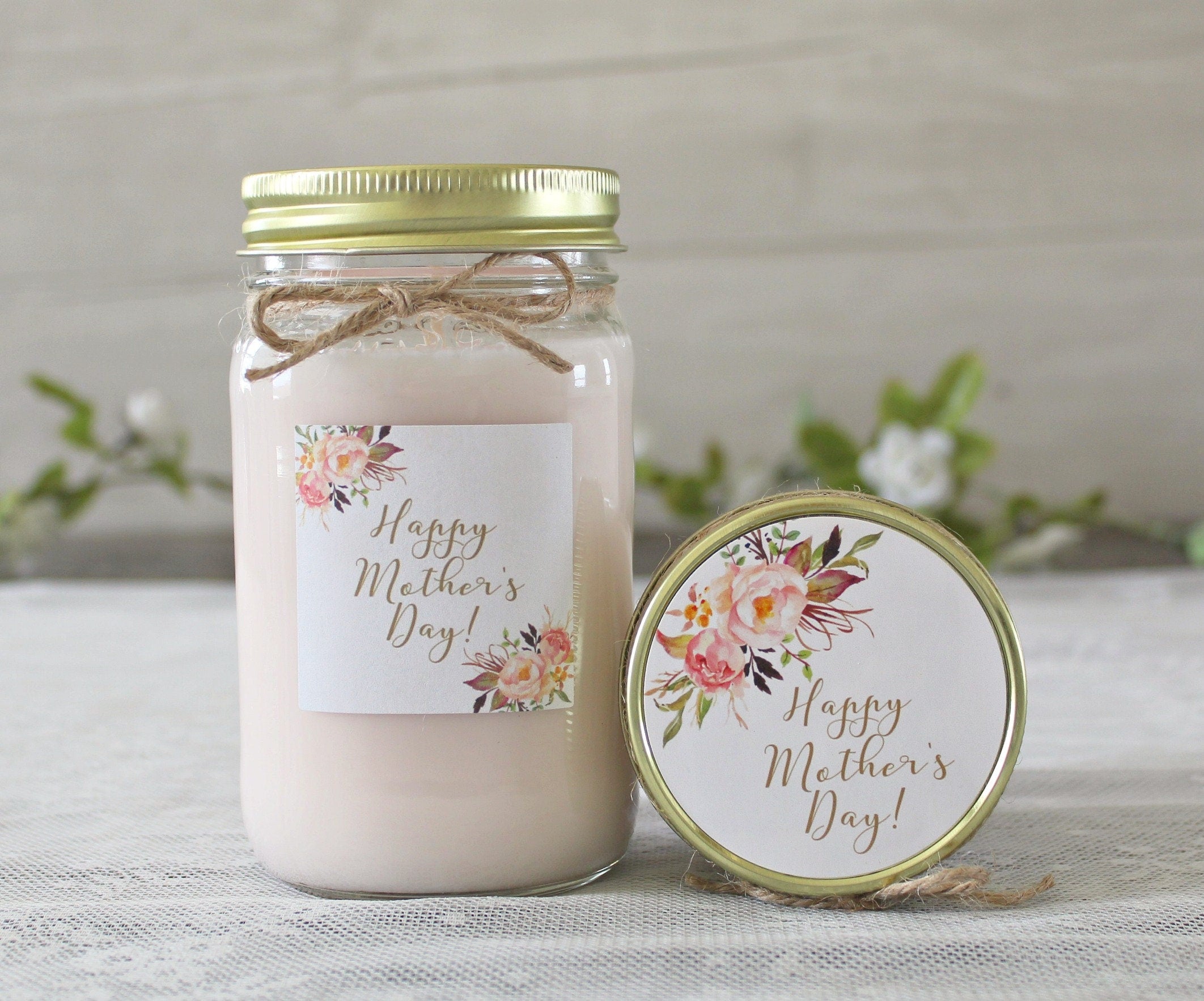 Happy Mothers Day Candle