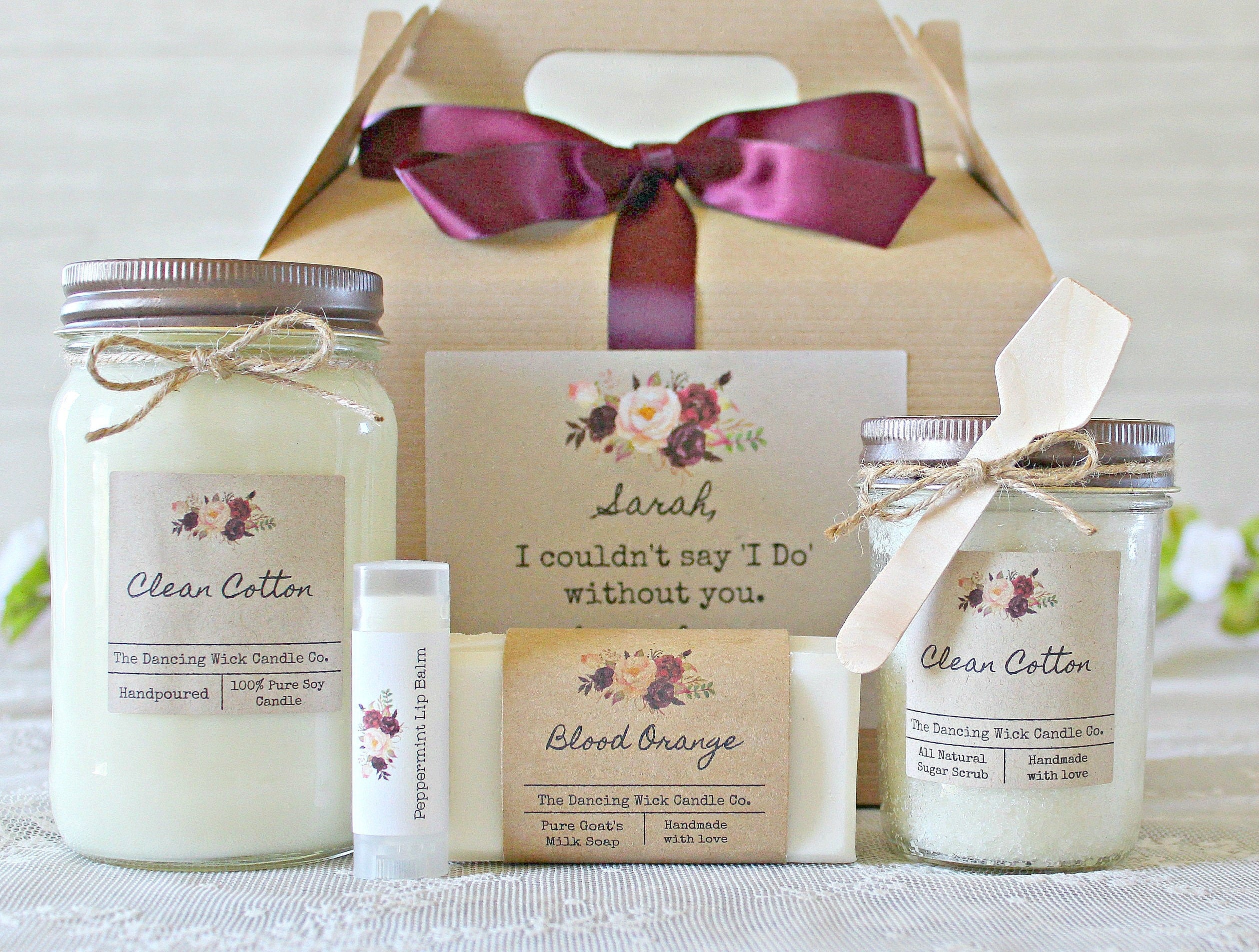 Spa Gift / Gift for Her / Bath Gift Set / Candle Gift Set / Gift for Mom / Birthday Gift / Thank you Gift / Friend Gift / Bath & body Gift