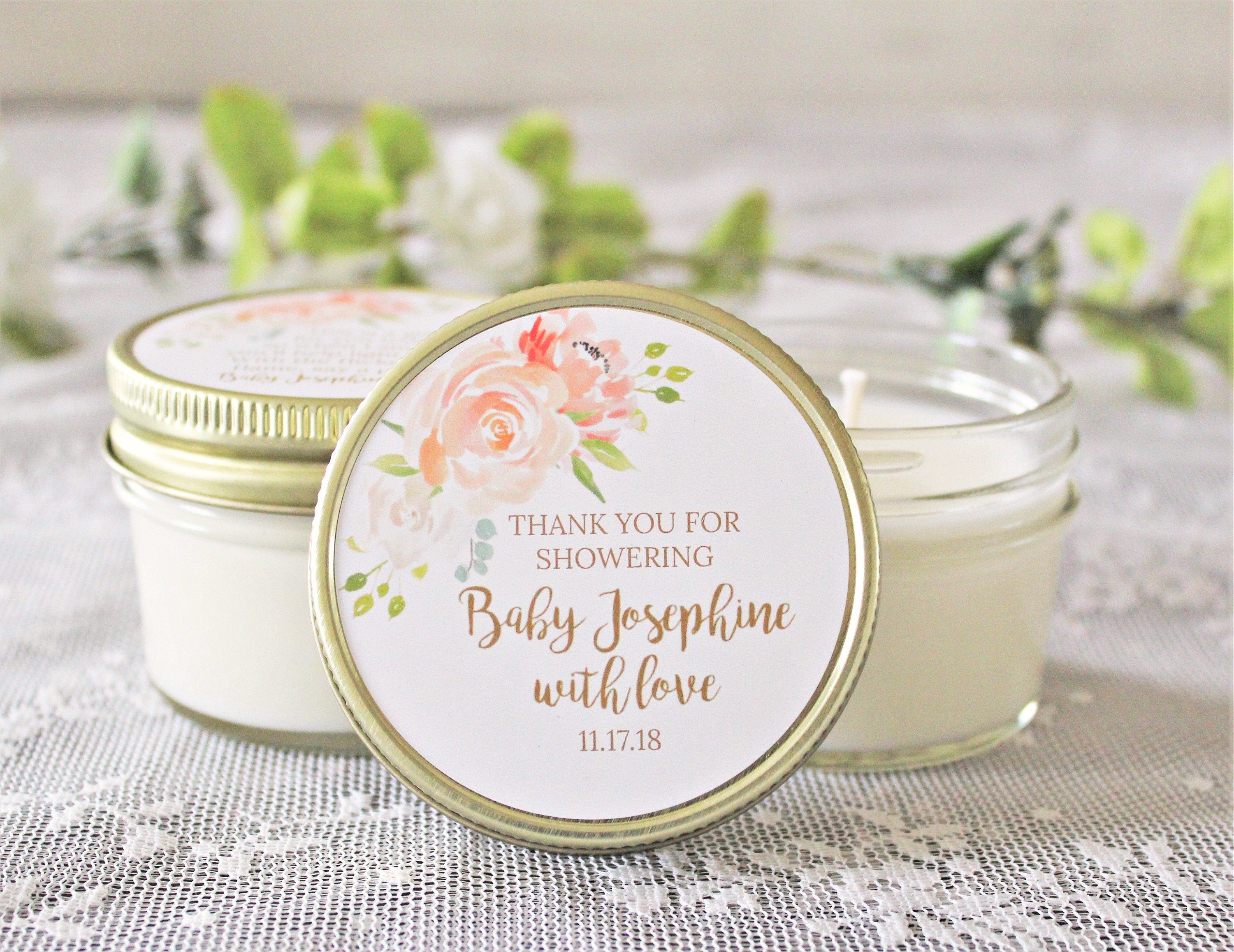 Floral Baby Shower Favors