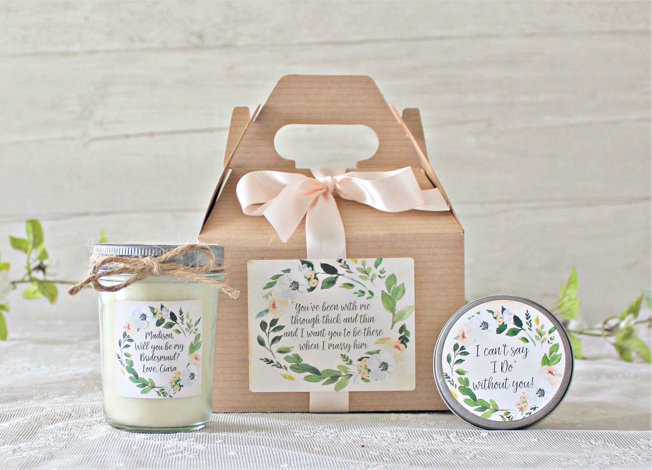 Greenery Bridesmaid Proposal Box
