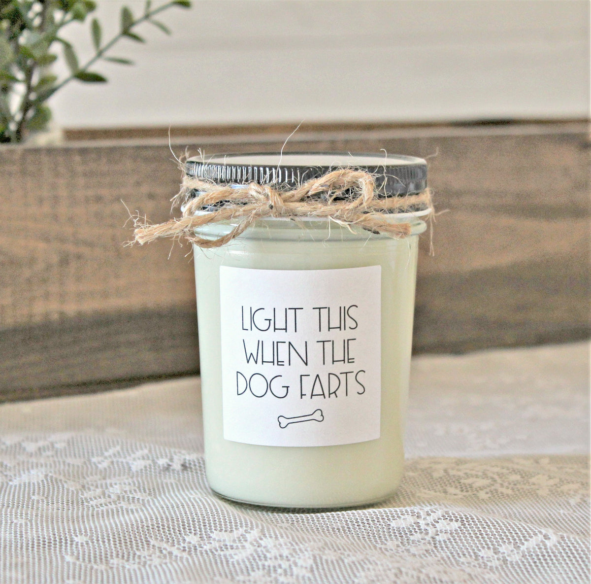 Dog Lover Gift Candle / Humorous Dog Gift / Home is where your Dog Is / Light this when the dog farts / Gift for Dog Lover / Pet Lover Gift