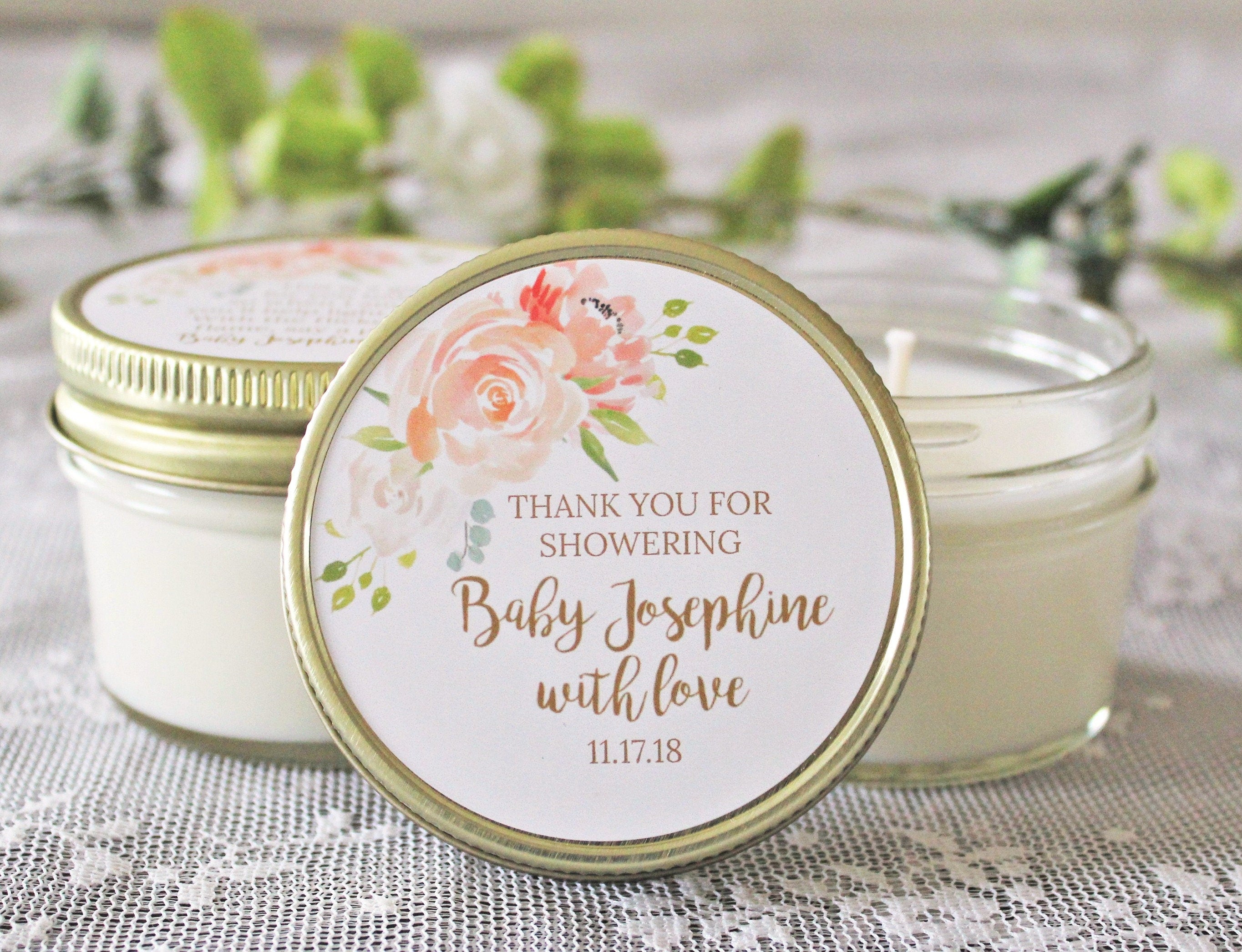 Floral Baby Shower Favors