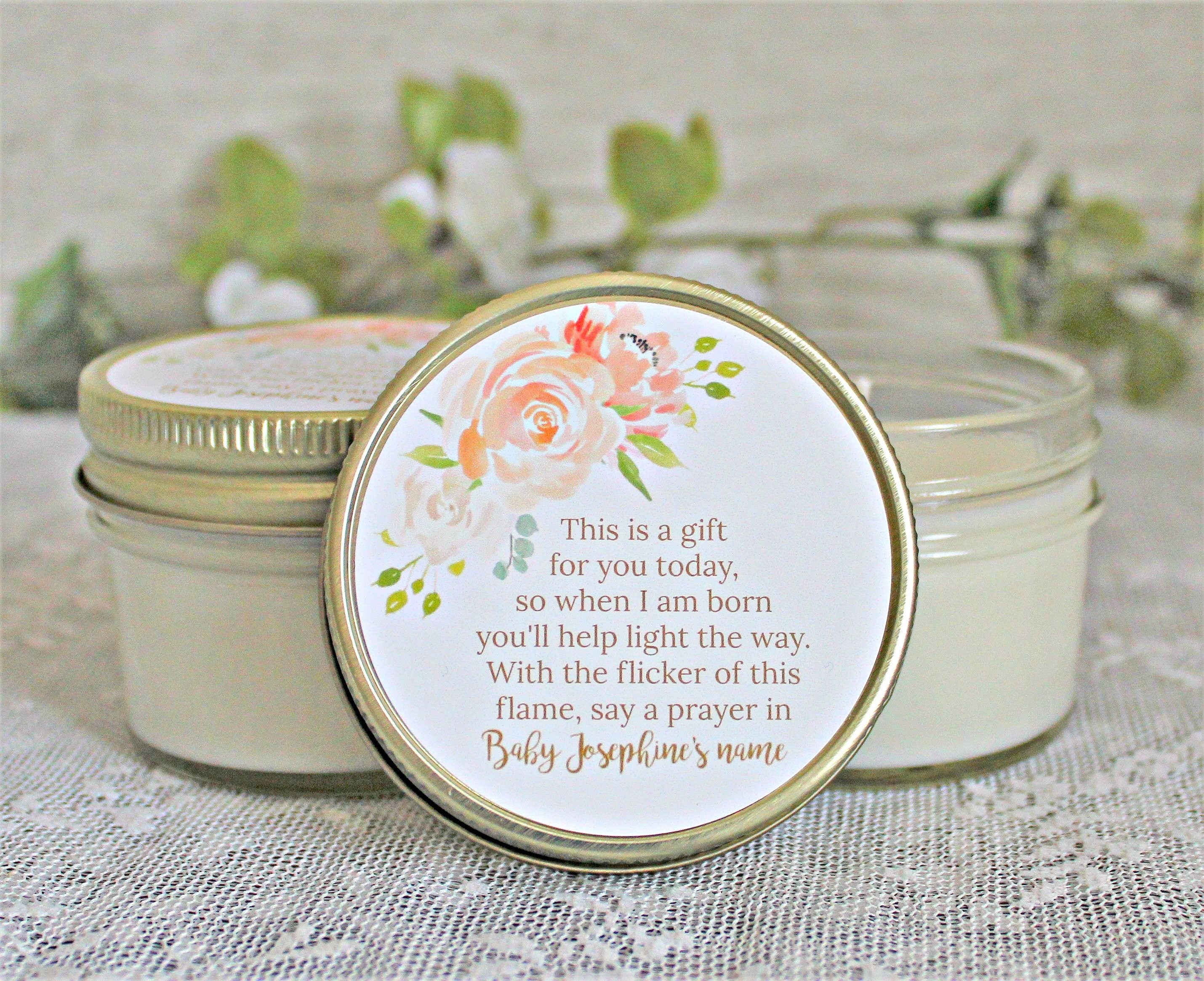Floral Baby Shower Favors