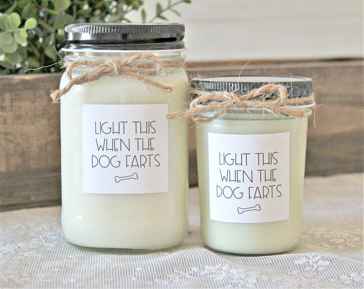 Dog Lover Gift Candle / Humorous Dog Gift / Home is where your Dog Is / Light this when the dog farts / Gift for Dog Lover / Pet Lover Gift