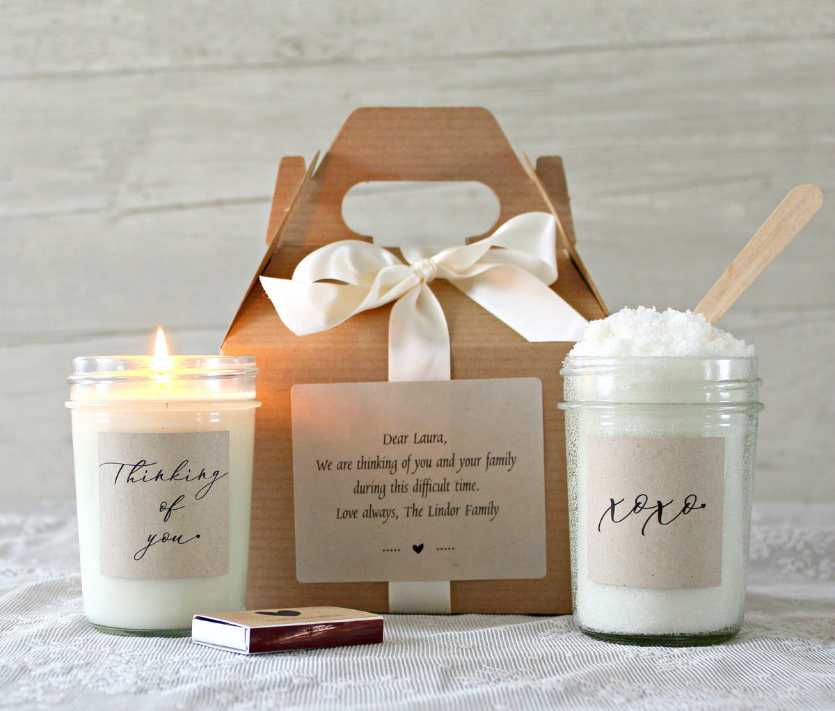 Thinking of you care package / Get Well Gift / Spa Gift Set / Sympathy Gift / I miss you / loss of loved one / miscarriage gift