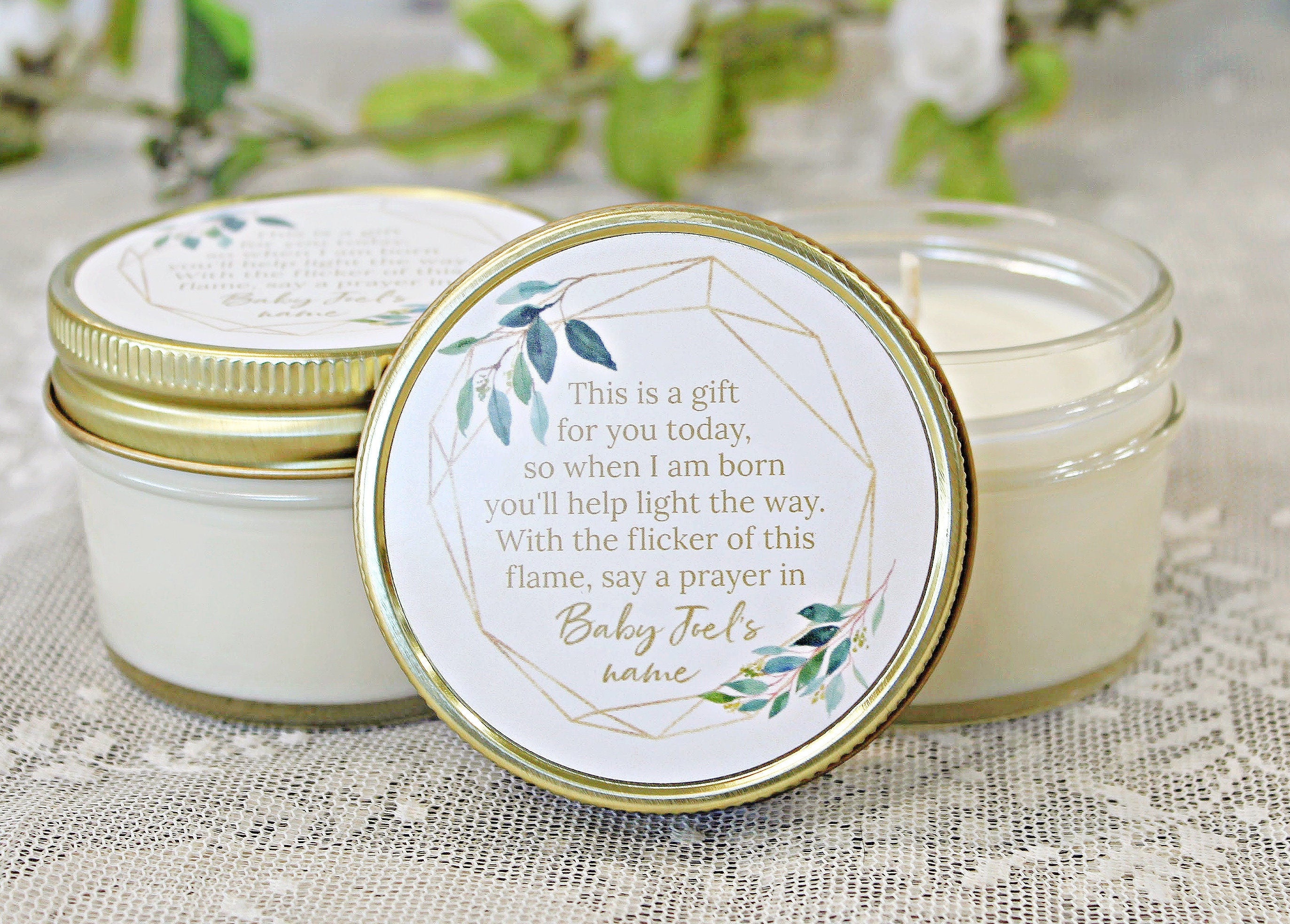 Greenery Baby Shower Poem Favor