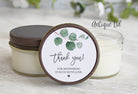 Eucalyptus Bridal Shower Favor Candles