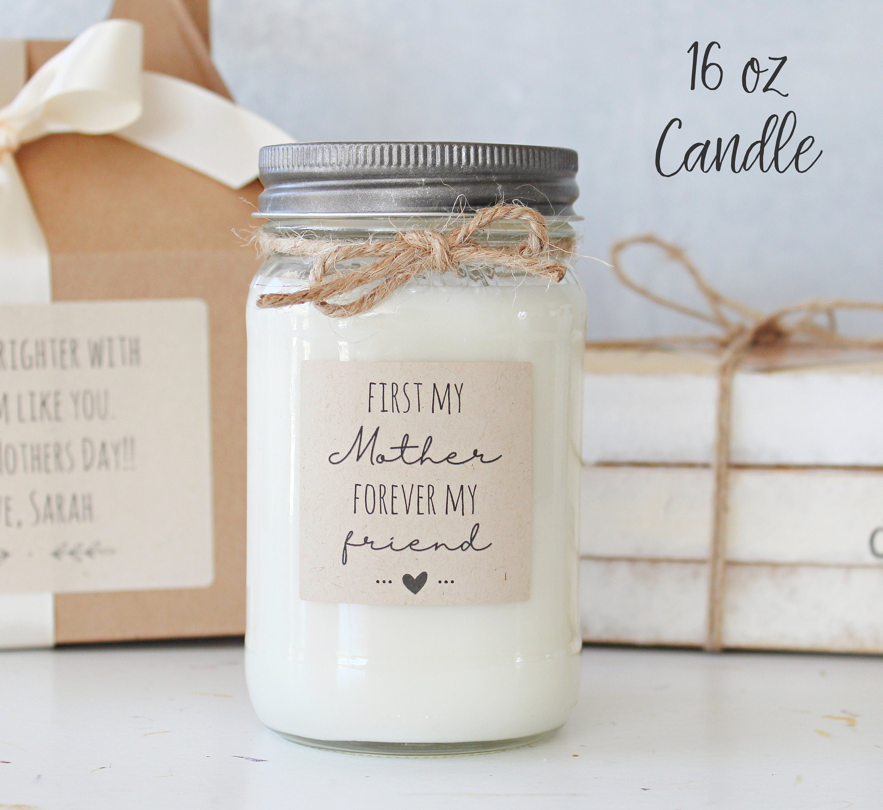 First My Mother Forever My Friend Candle