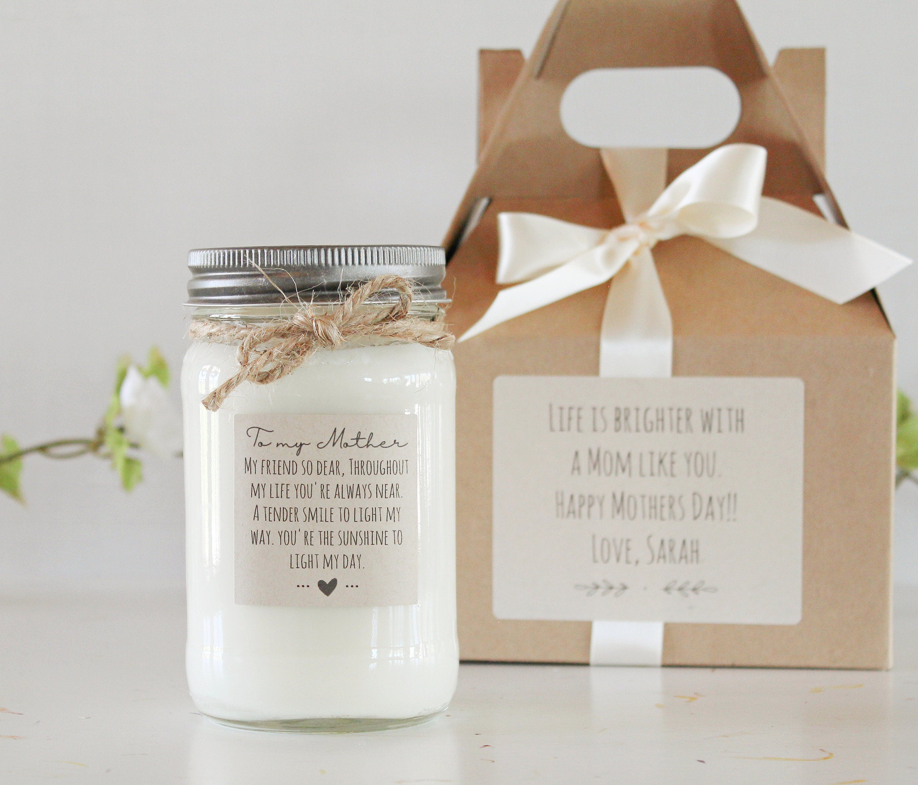 To My Mother Candle