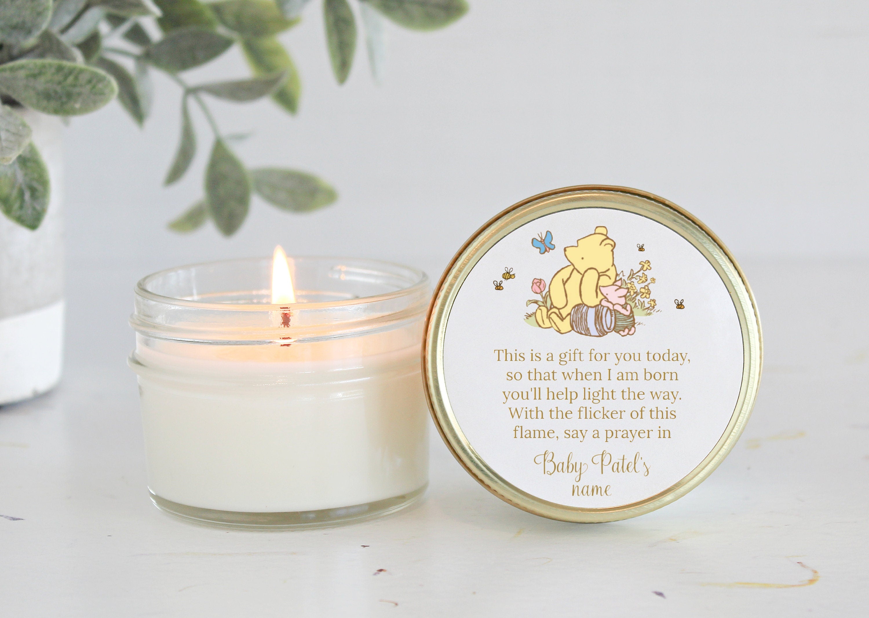 Classic Pooh Baby Shower Favors
