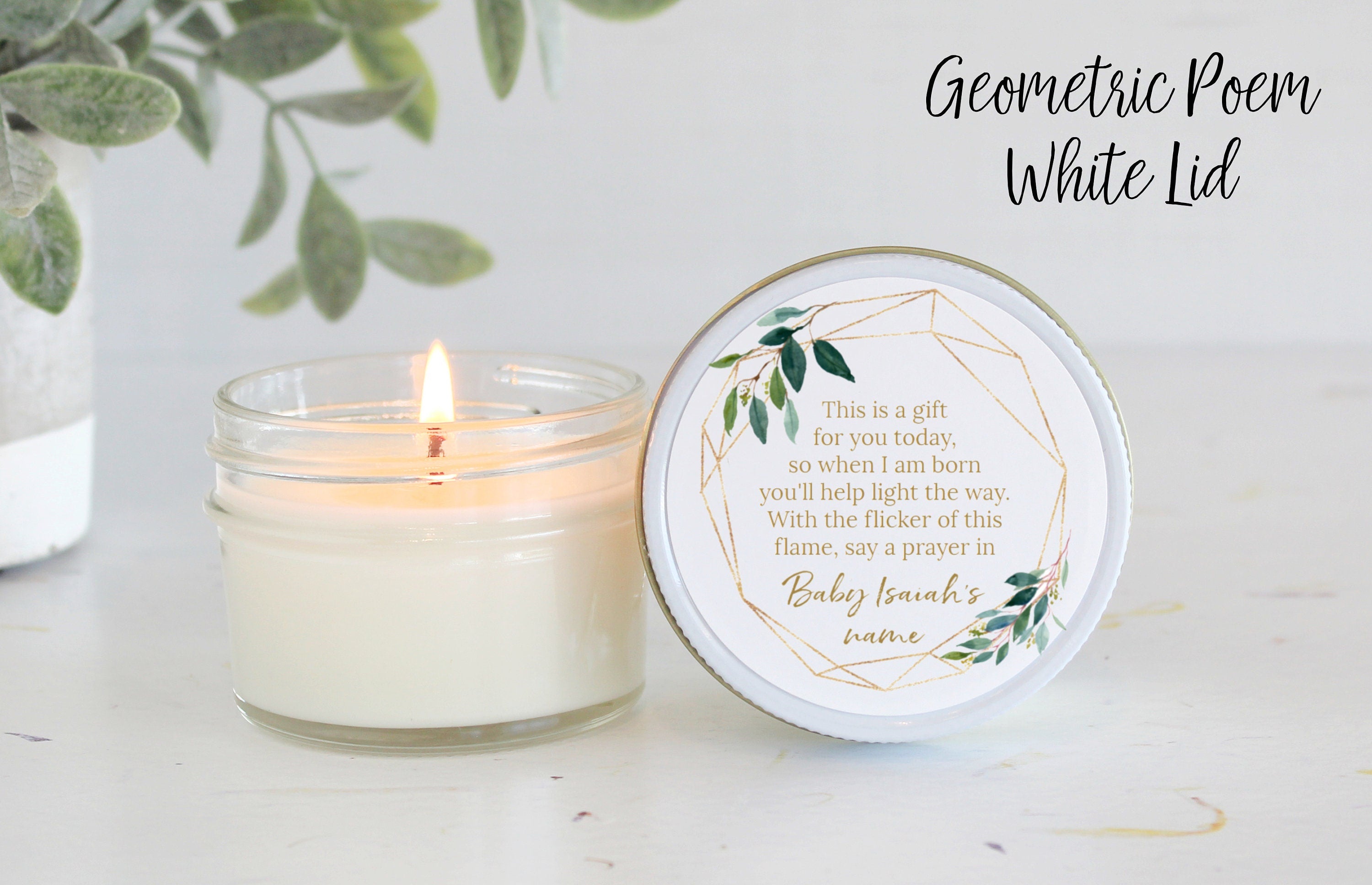 Greenery Baby Shower Poem Favor
