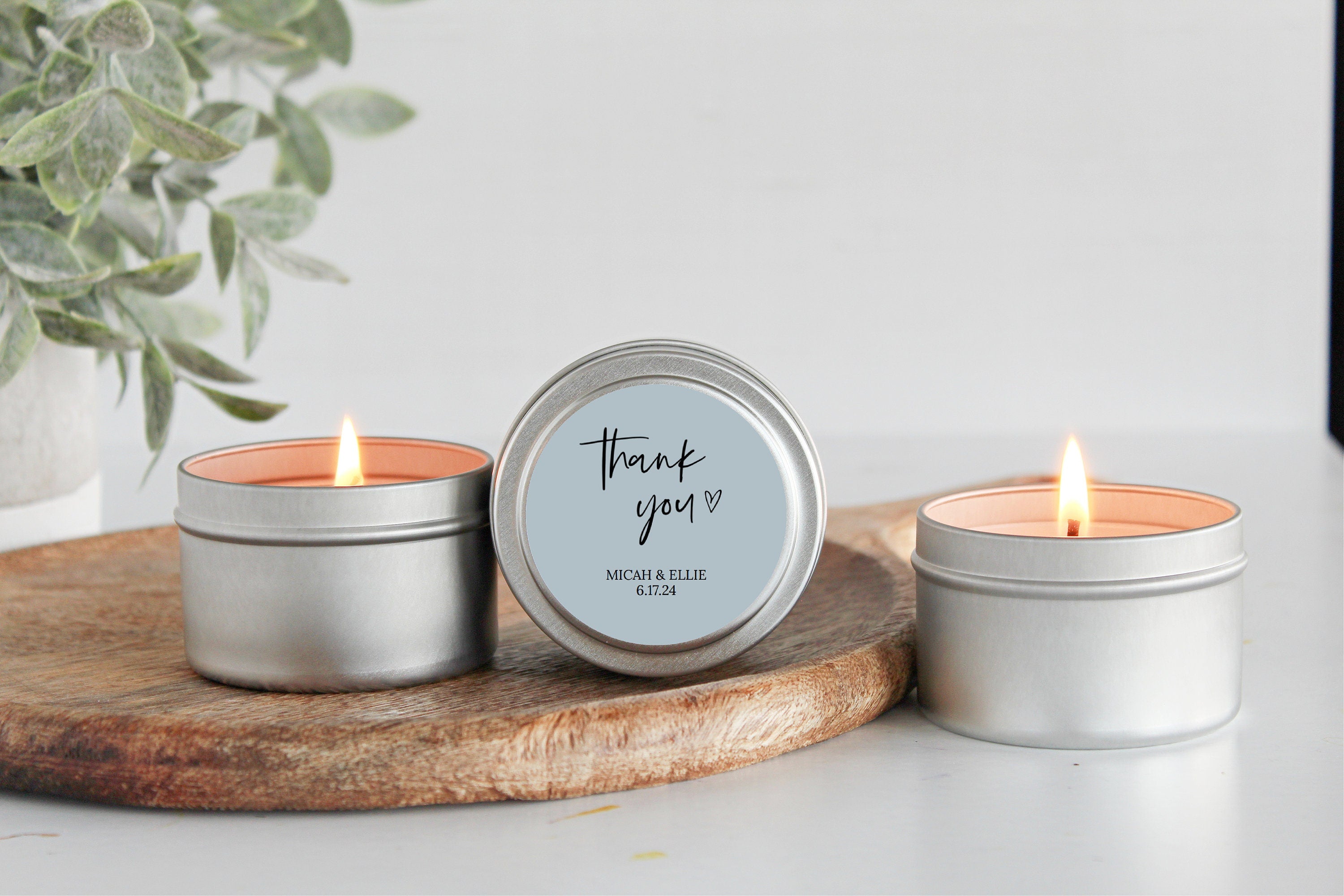 Minimalist Wedding Favors Tins-Set Of 10