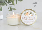 Pumpkin Baby Shower Candle Favors