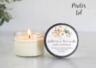 Pumpkin Baby Shower Candle Favors
