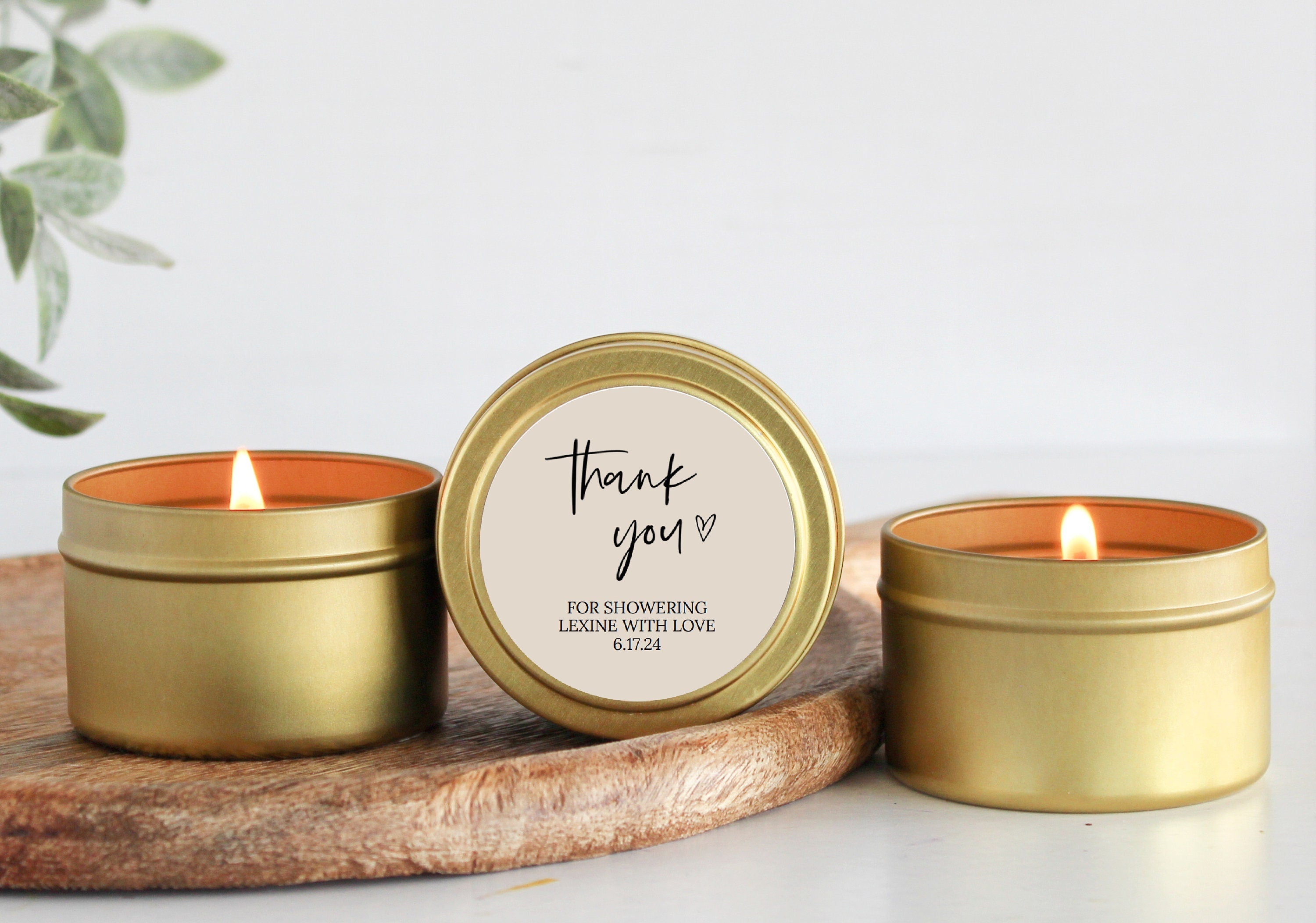 Minimalist Wedding Favors Tins-Set Of 10