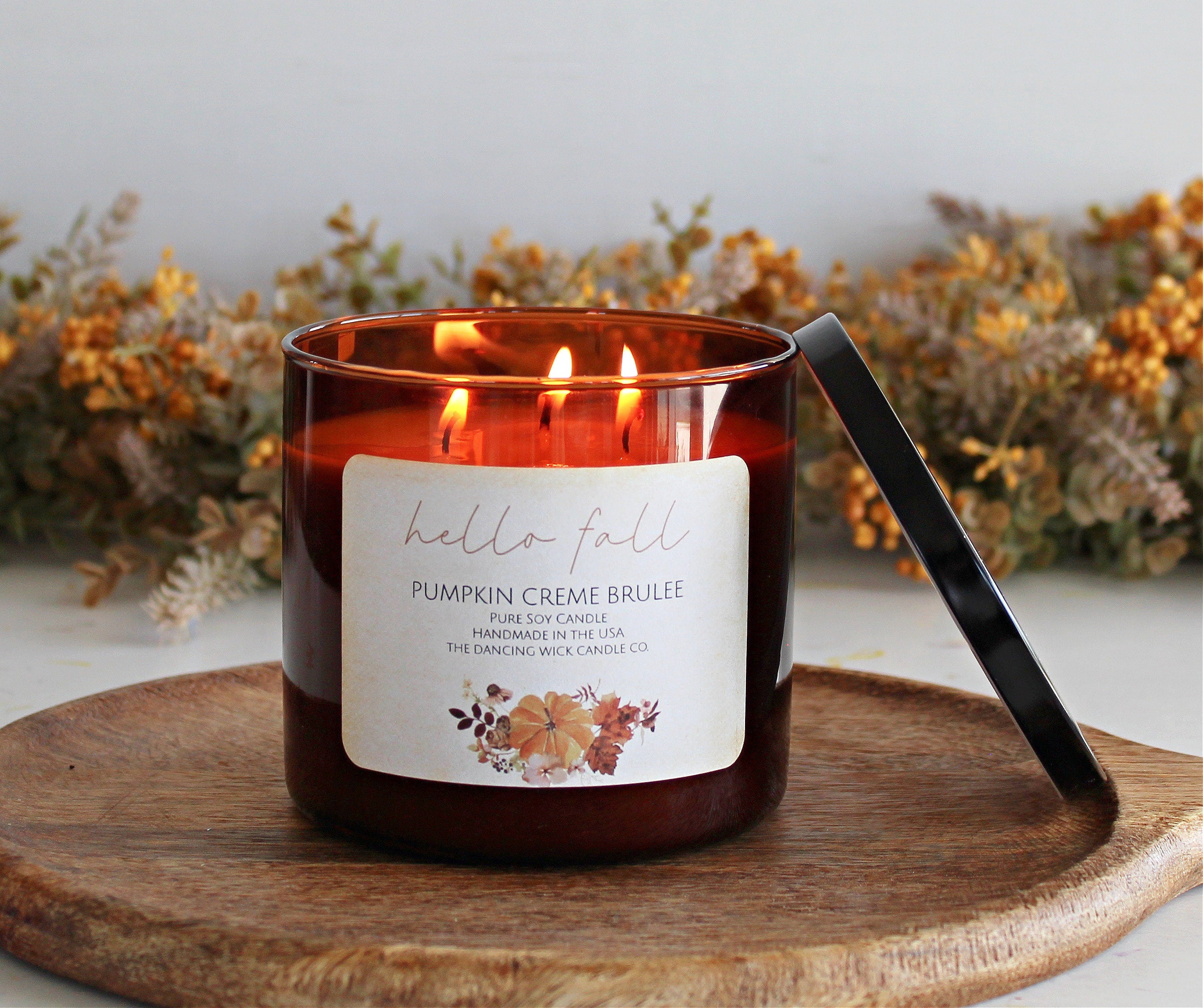 3 Wick Fall Pumpkin Candle
