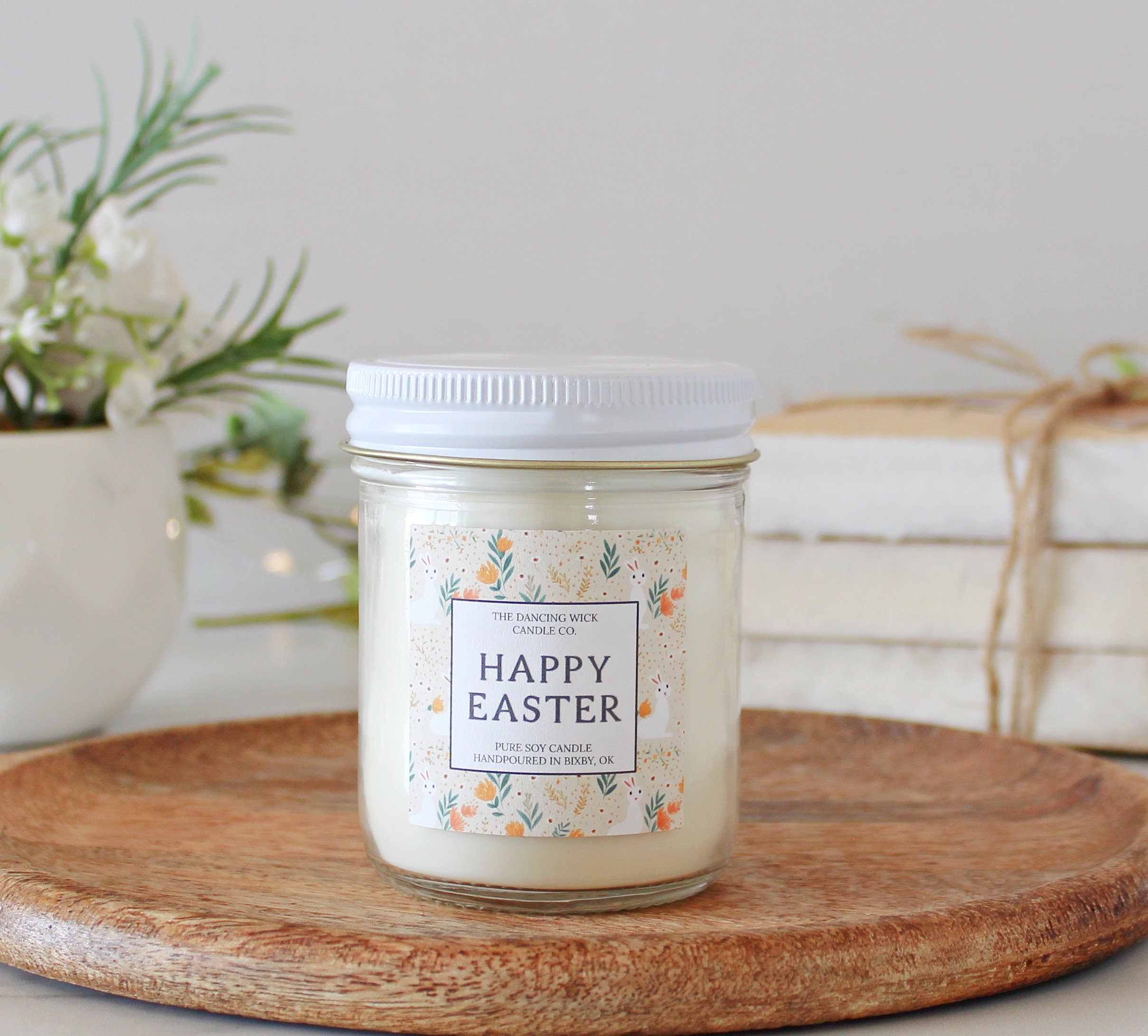 Happy Easter Candle