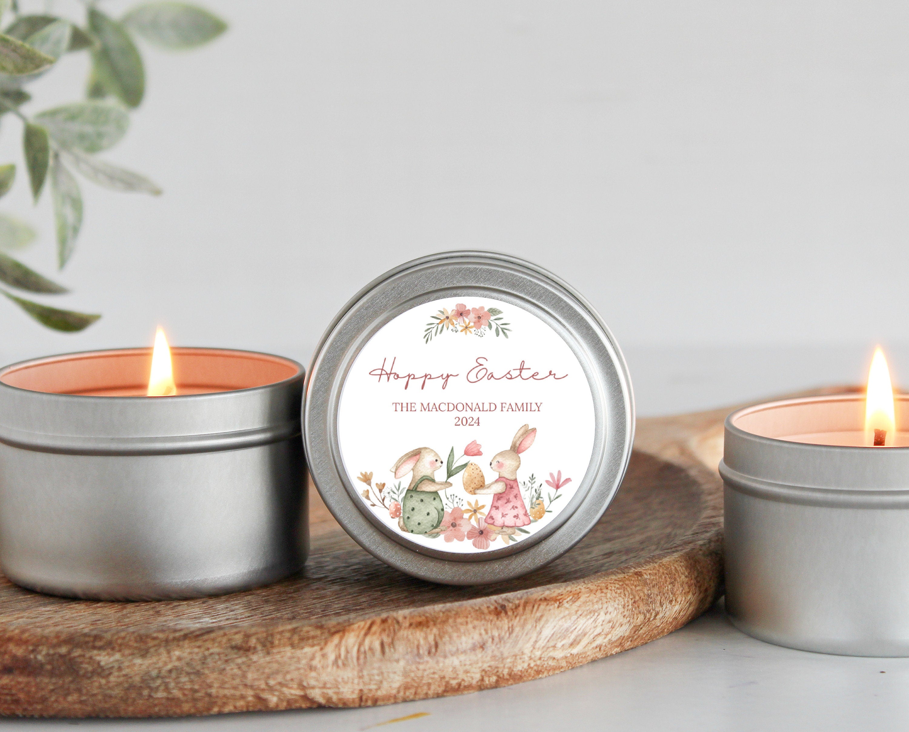 Hoppy Easter Candle Tins - Set of 10