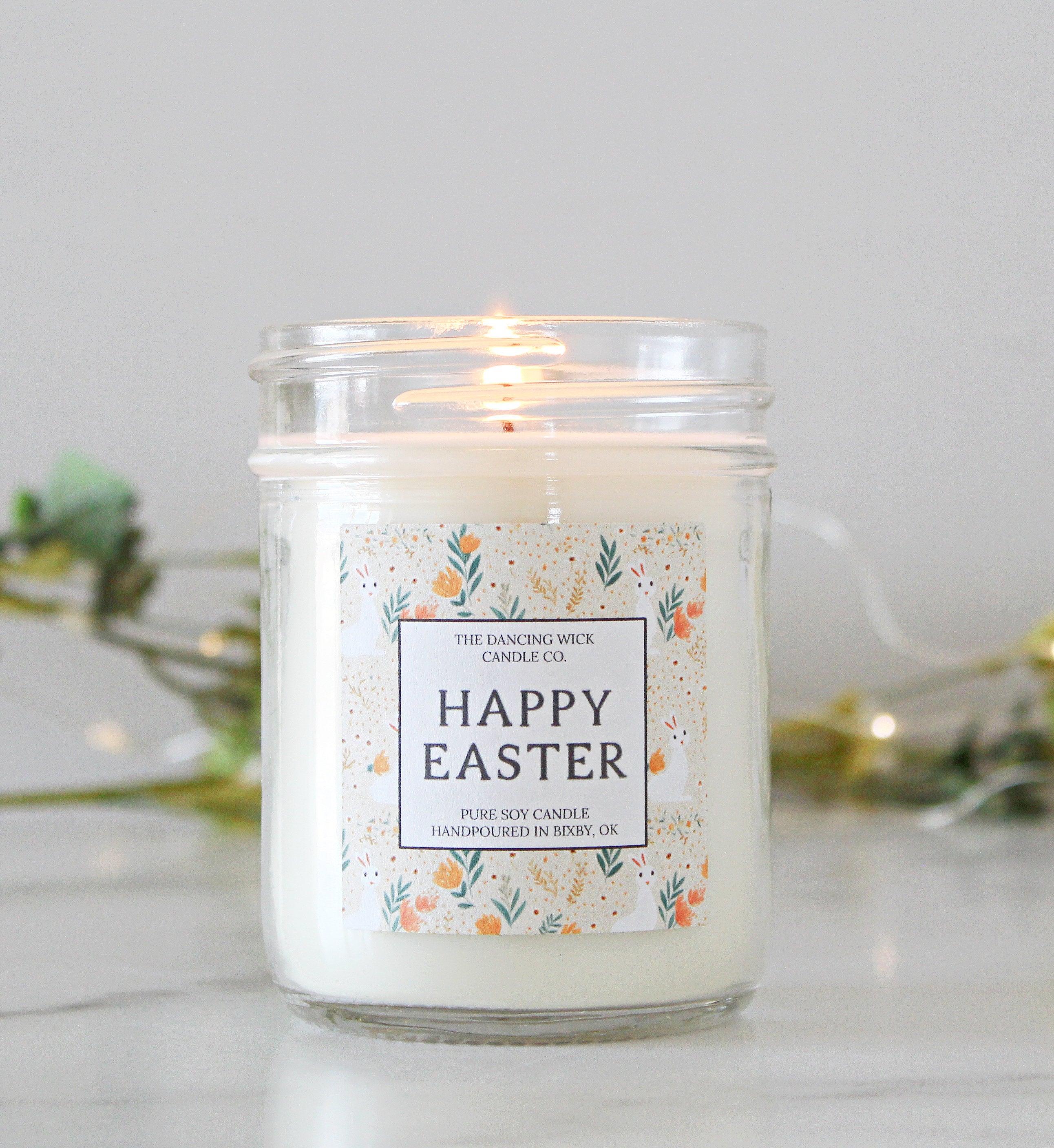 Happy Easter Candle