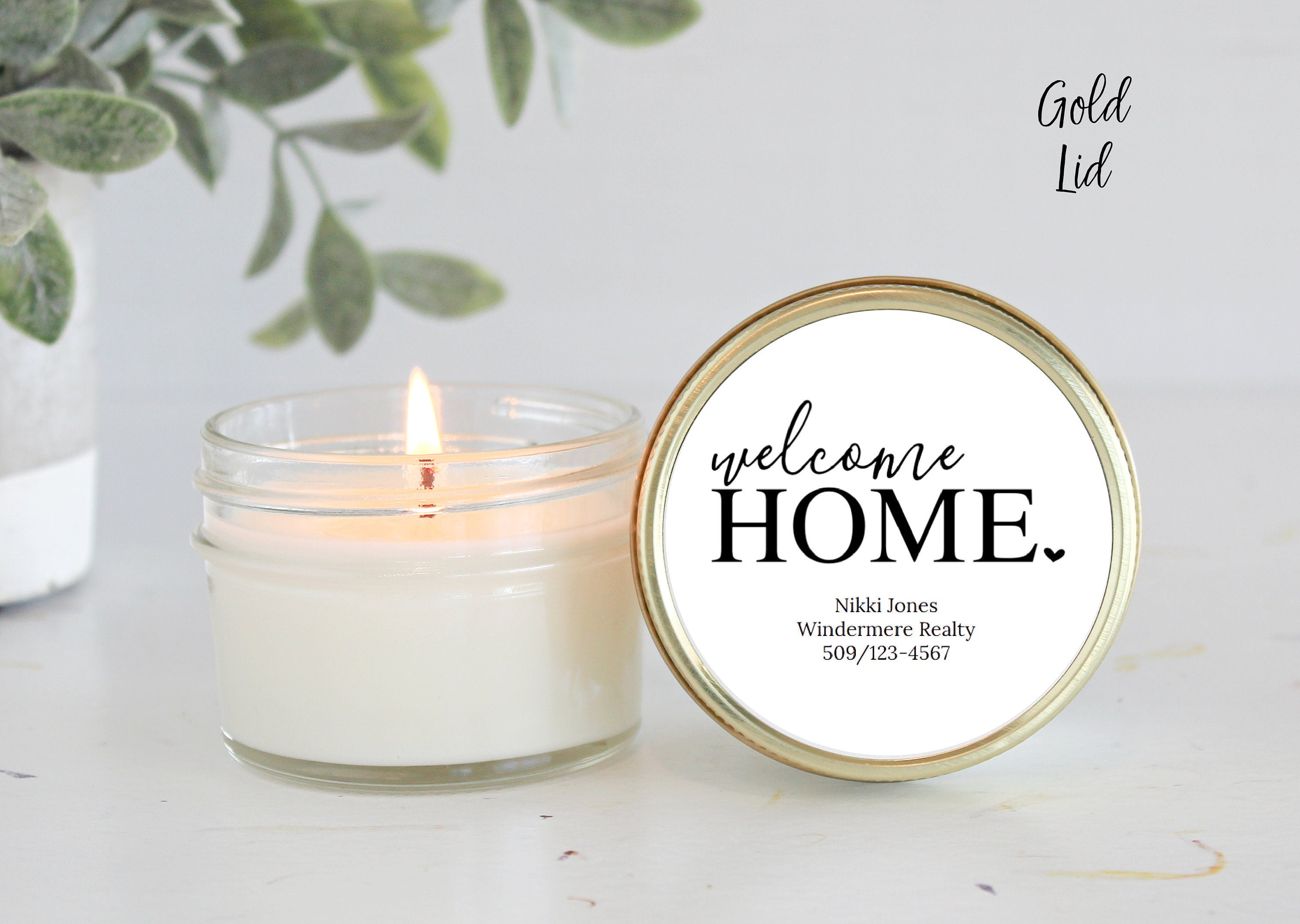Welcome Home 4oz Candle Favors