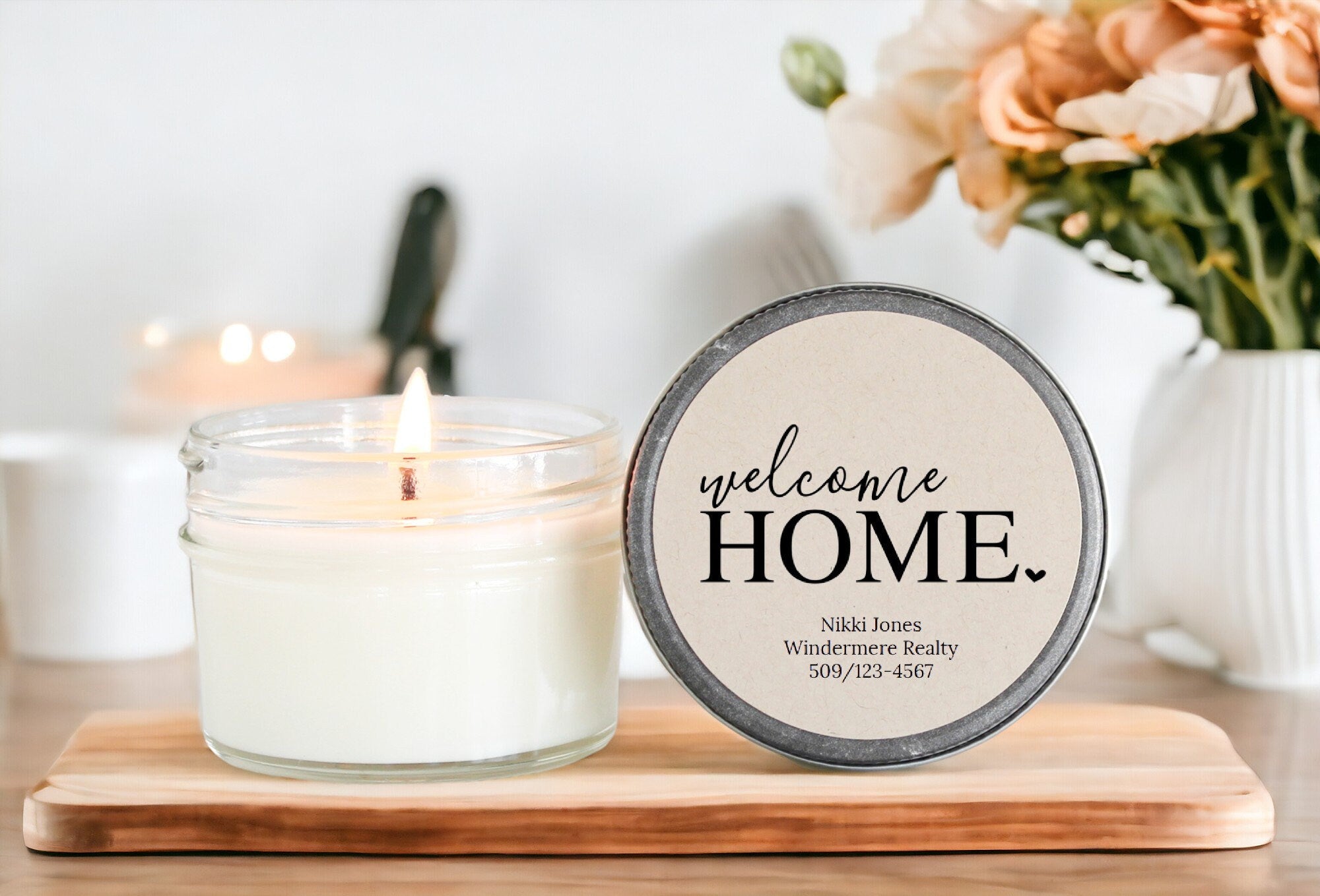 Welcome Home 4oz Candle Favors