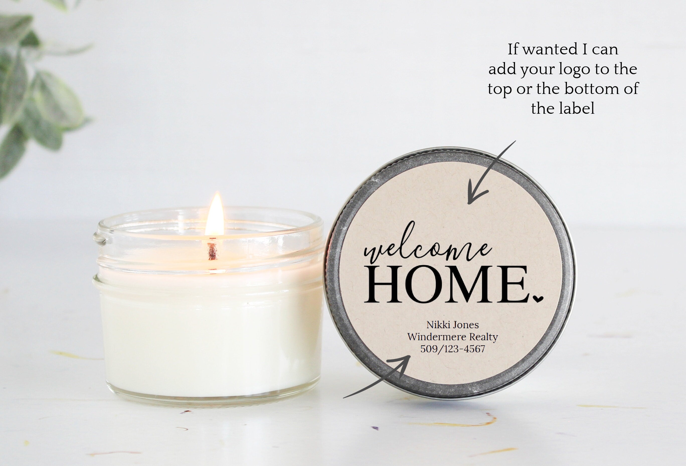 Welcome Home 4oz Candle Favors