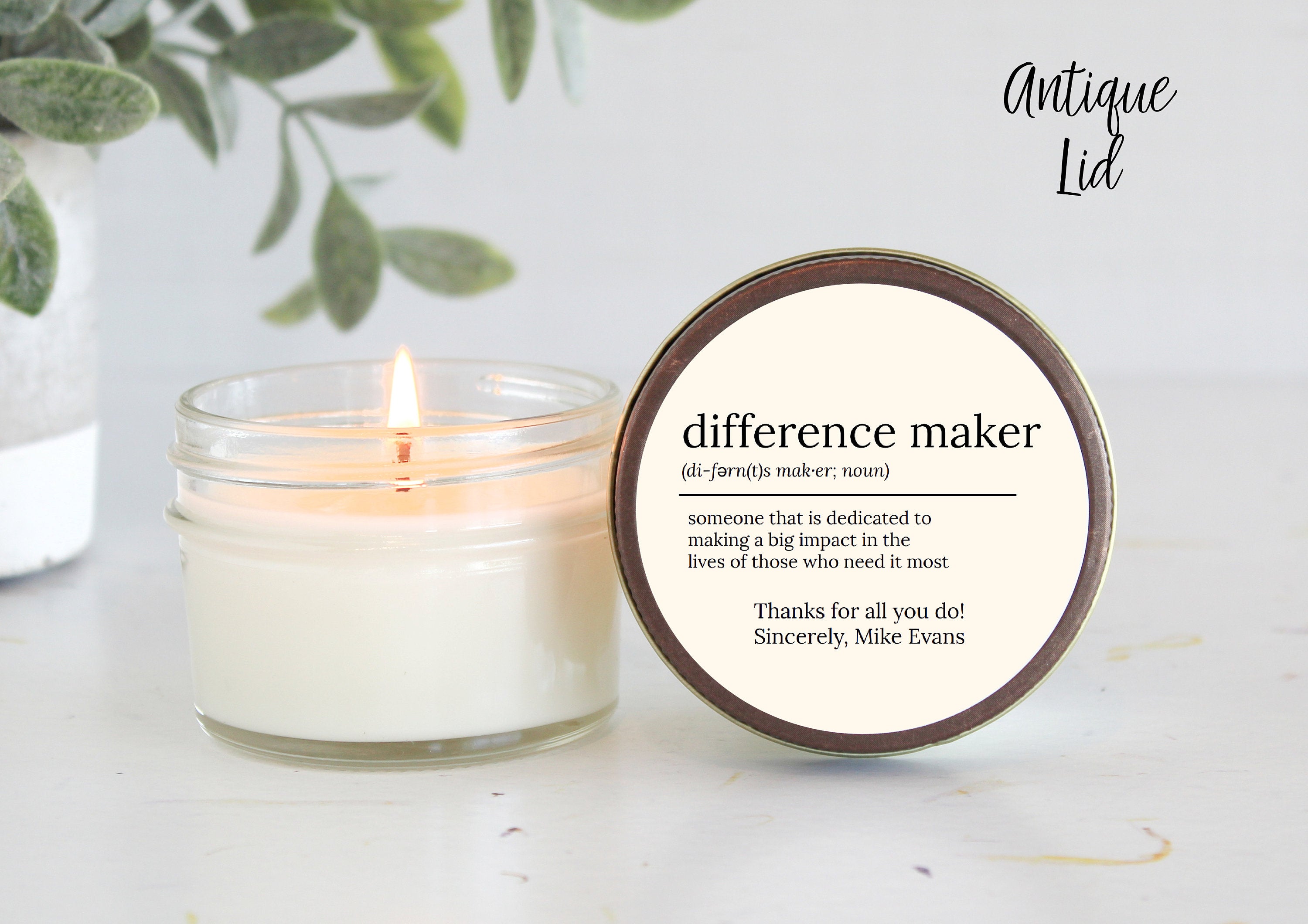 Difference Maker 4oz Candle Favors
