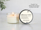 Difference Maker 4oz Candle Favors