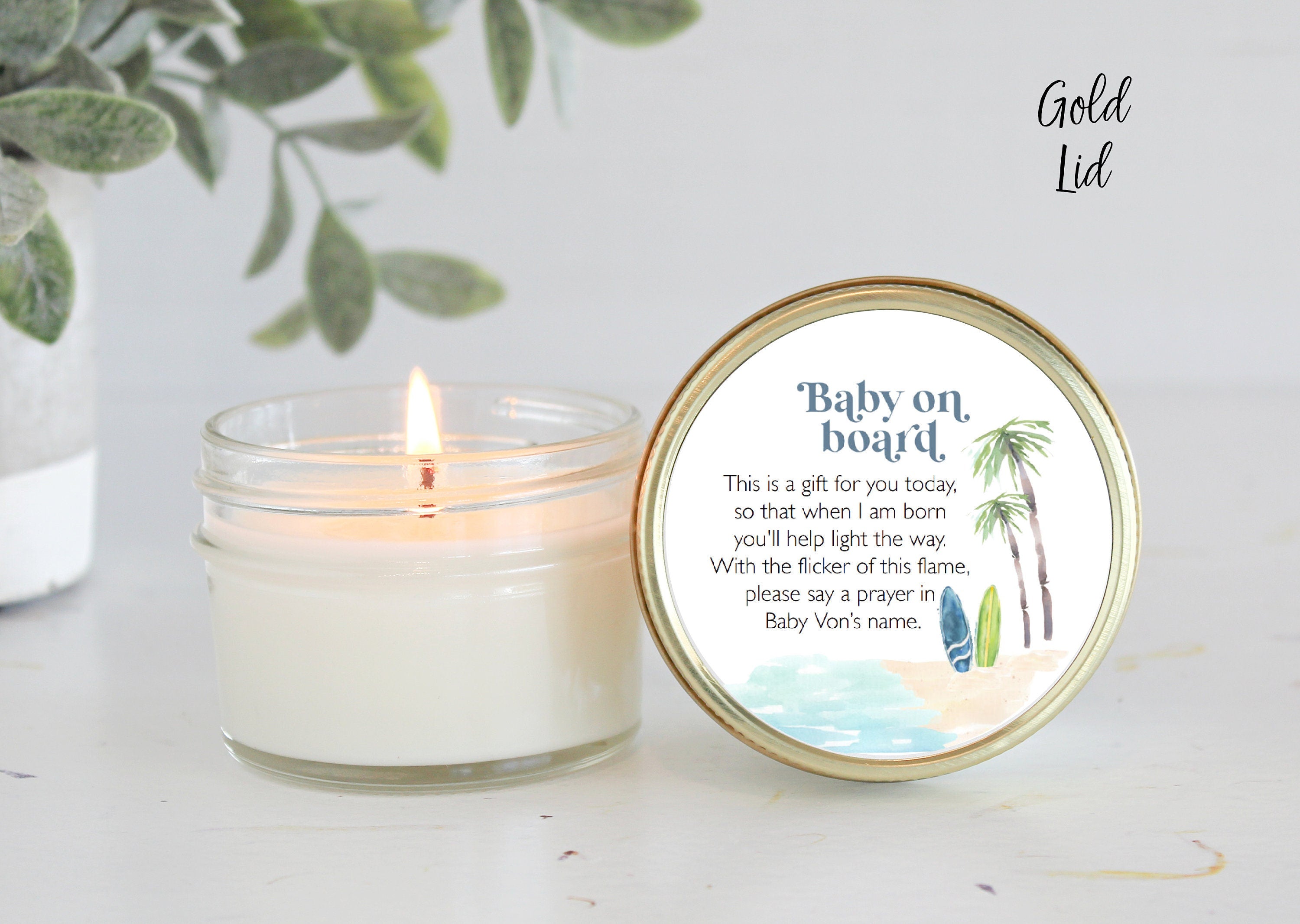 Baby on Board (Surf Beach) Shower Favors