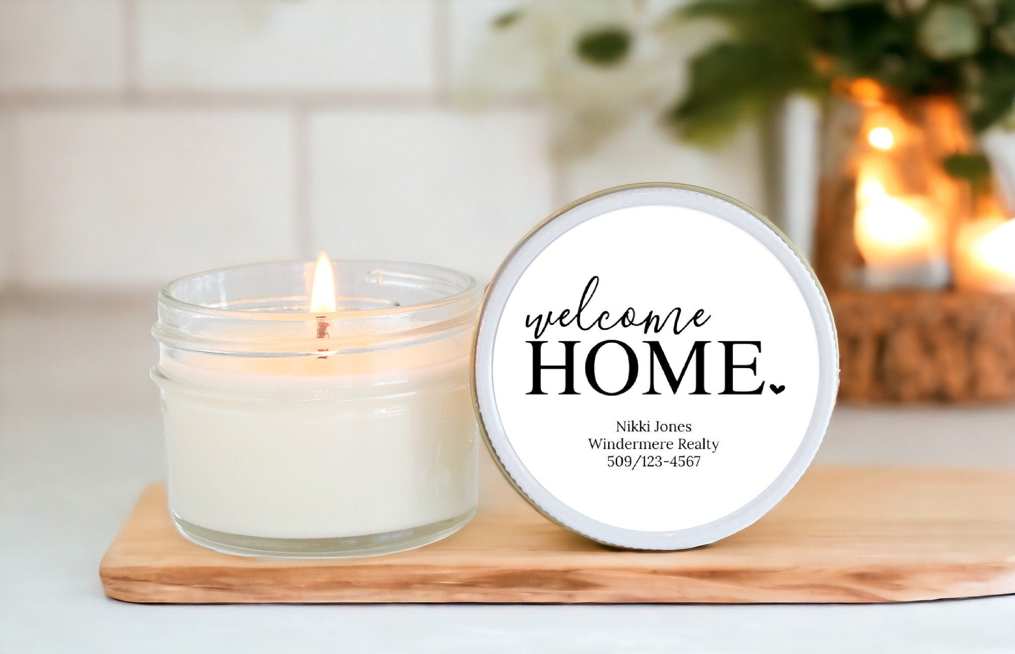 Welcome Home 4oz Candle Favors