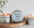 Personalized Name Wedding Tins - Set Of 10