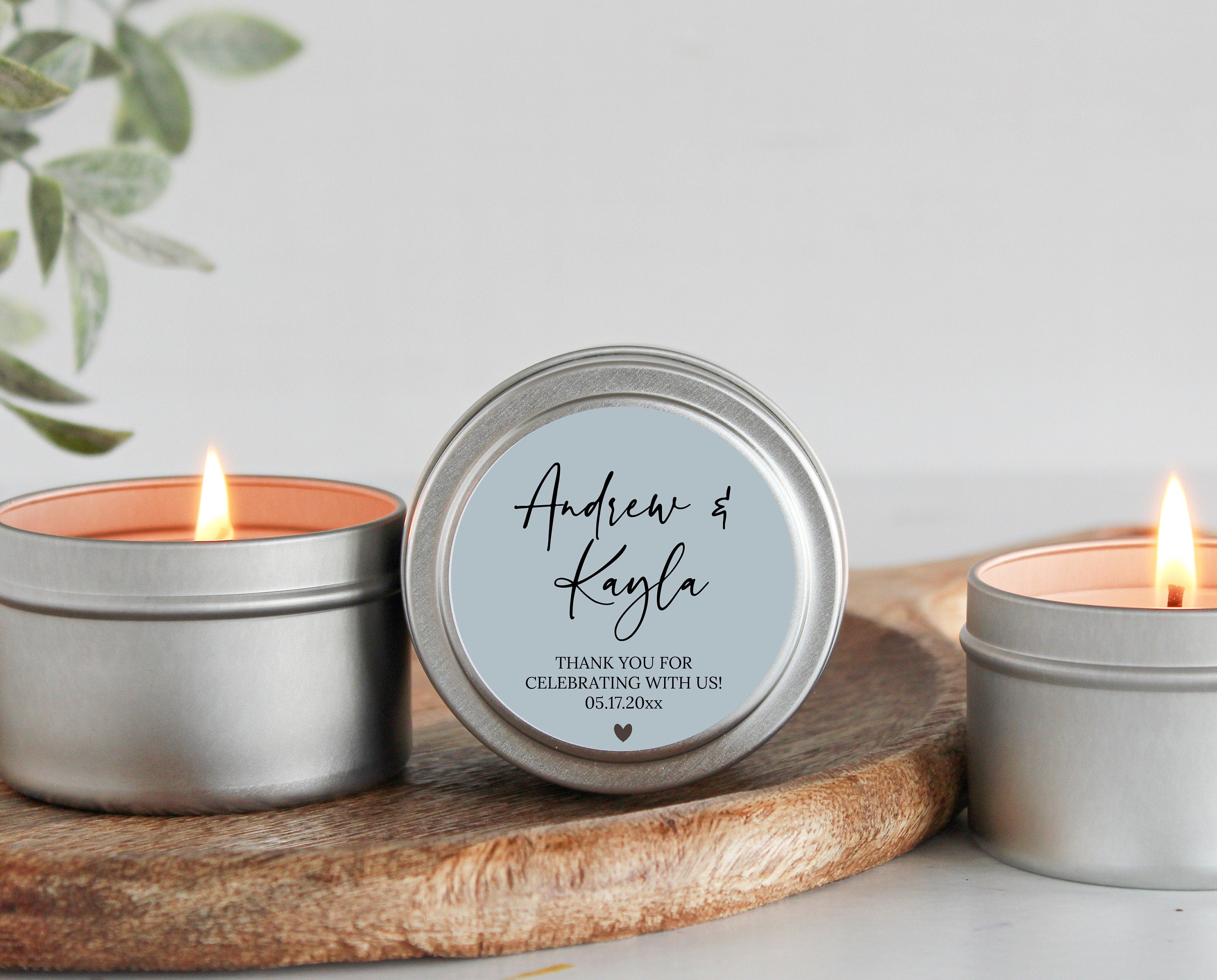 Personalized Name Wedding Tins - Set Of 10