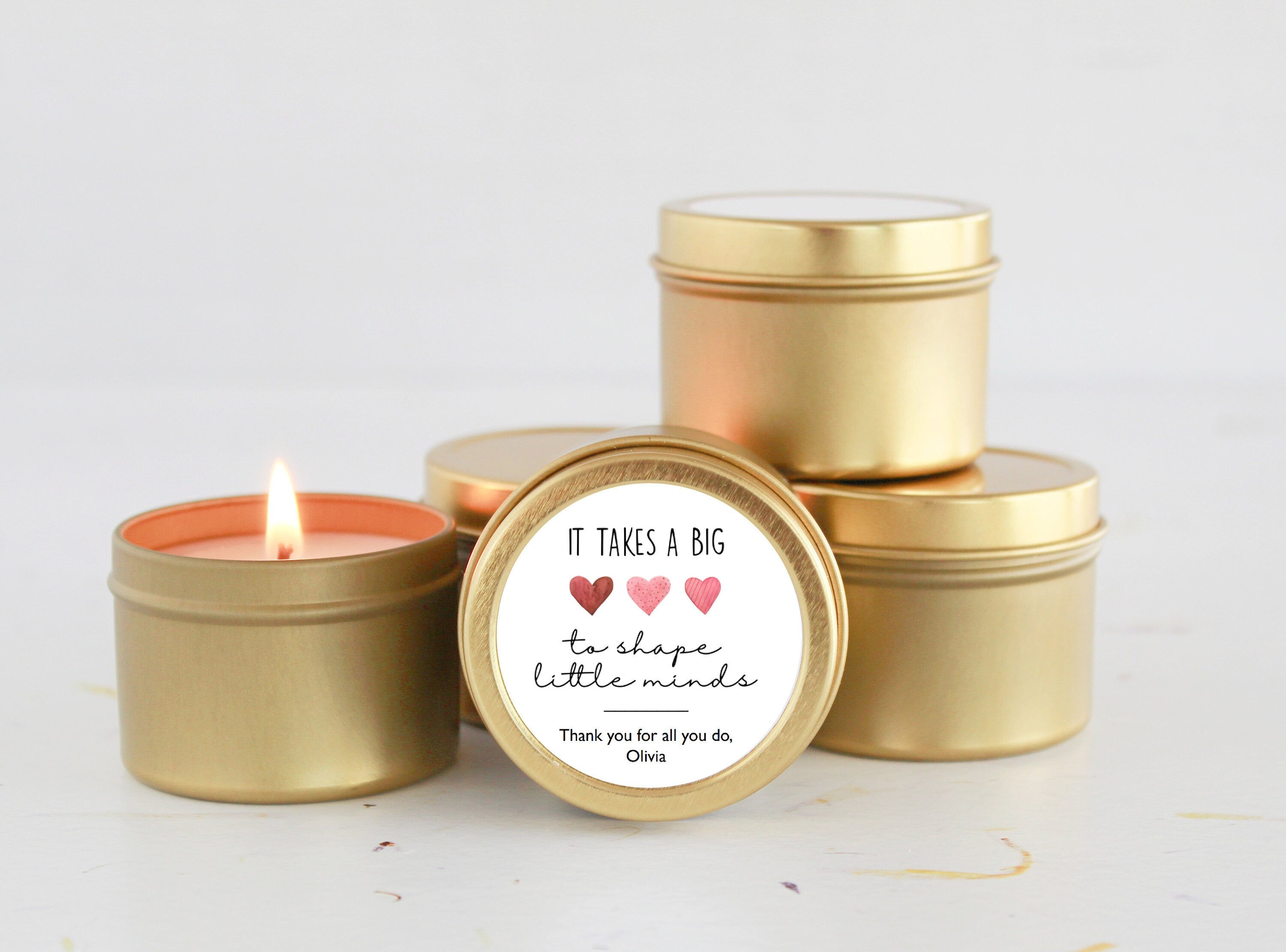 It Takes a Big Heart to Teach Little Minds Tins- Set of 10