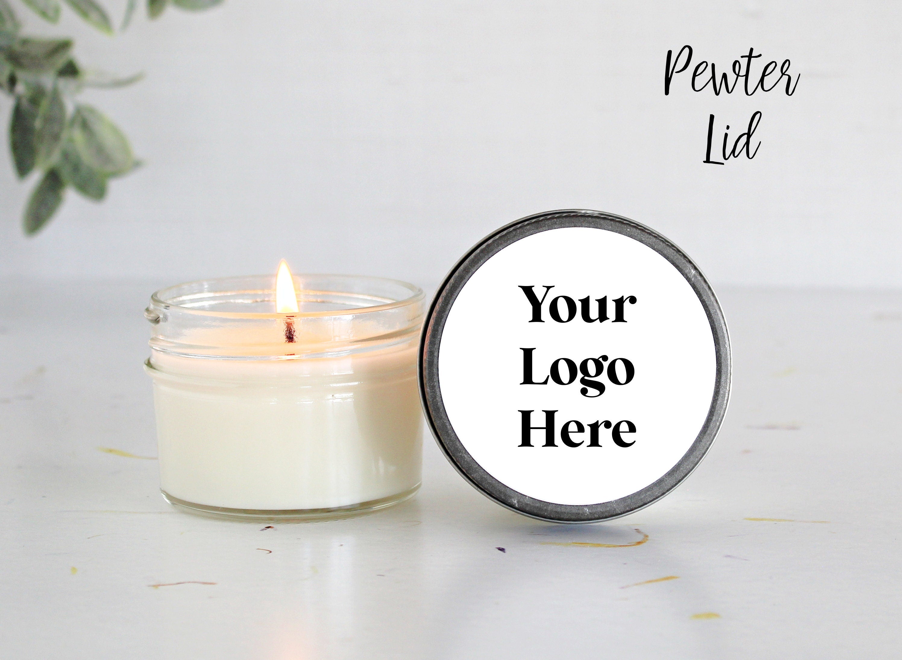 Corporate Logo 4oz Candle Favors