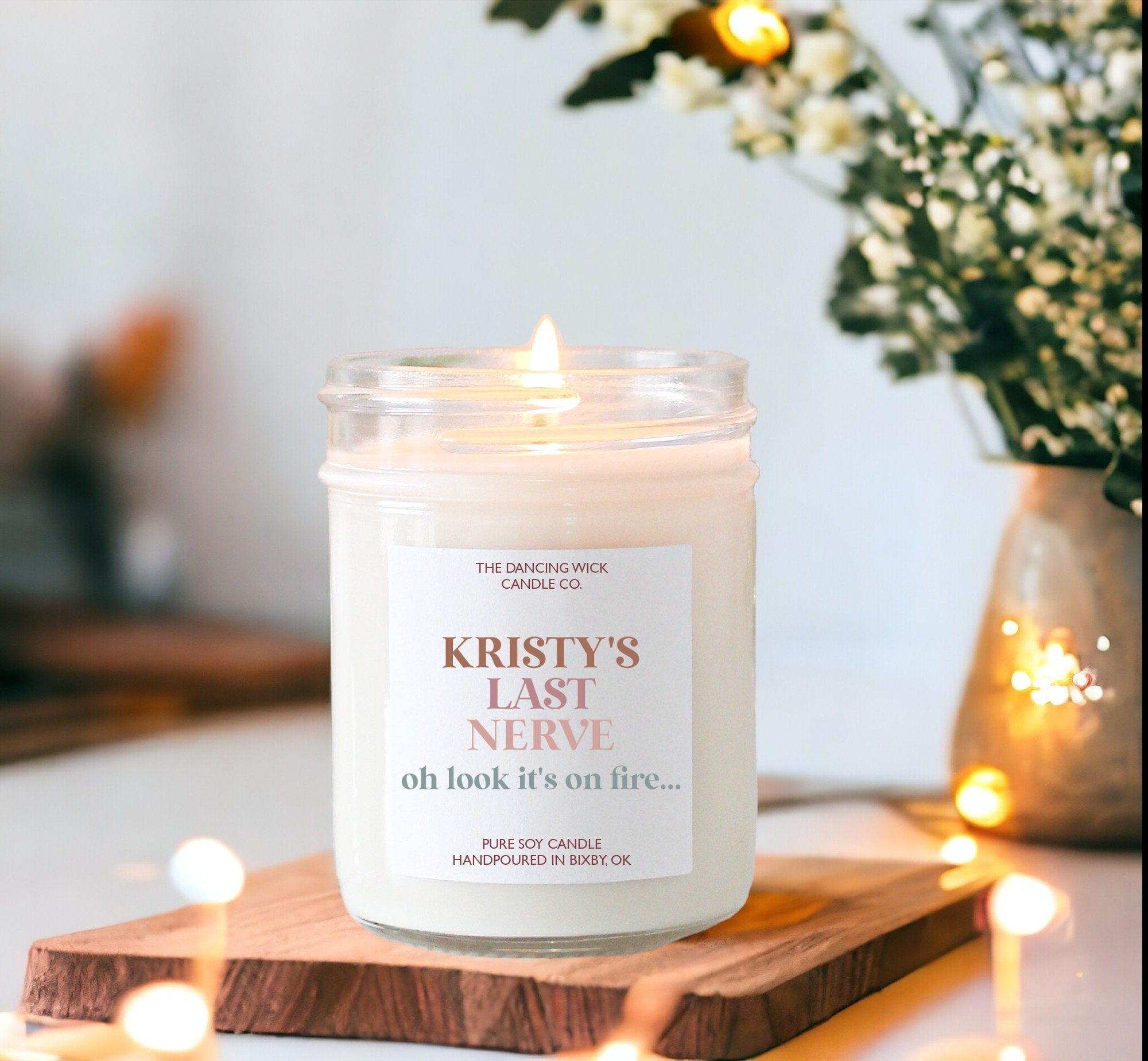 Personalized Last Nerve Candle