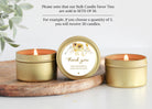 Sunflower Wedding Tins - Set of 10