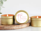 Pink Bow Baby Shower Tins - Set of 10