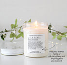 Work Bestie Definition Candle