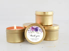 Purple & Mauve Floral Tins - Set of 10